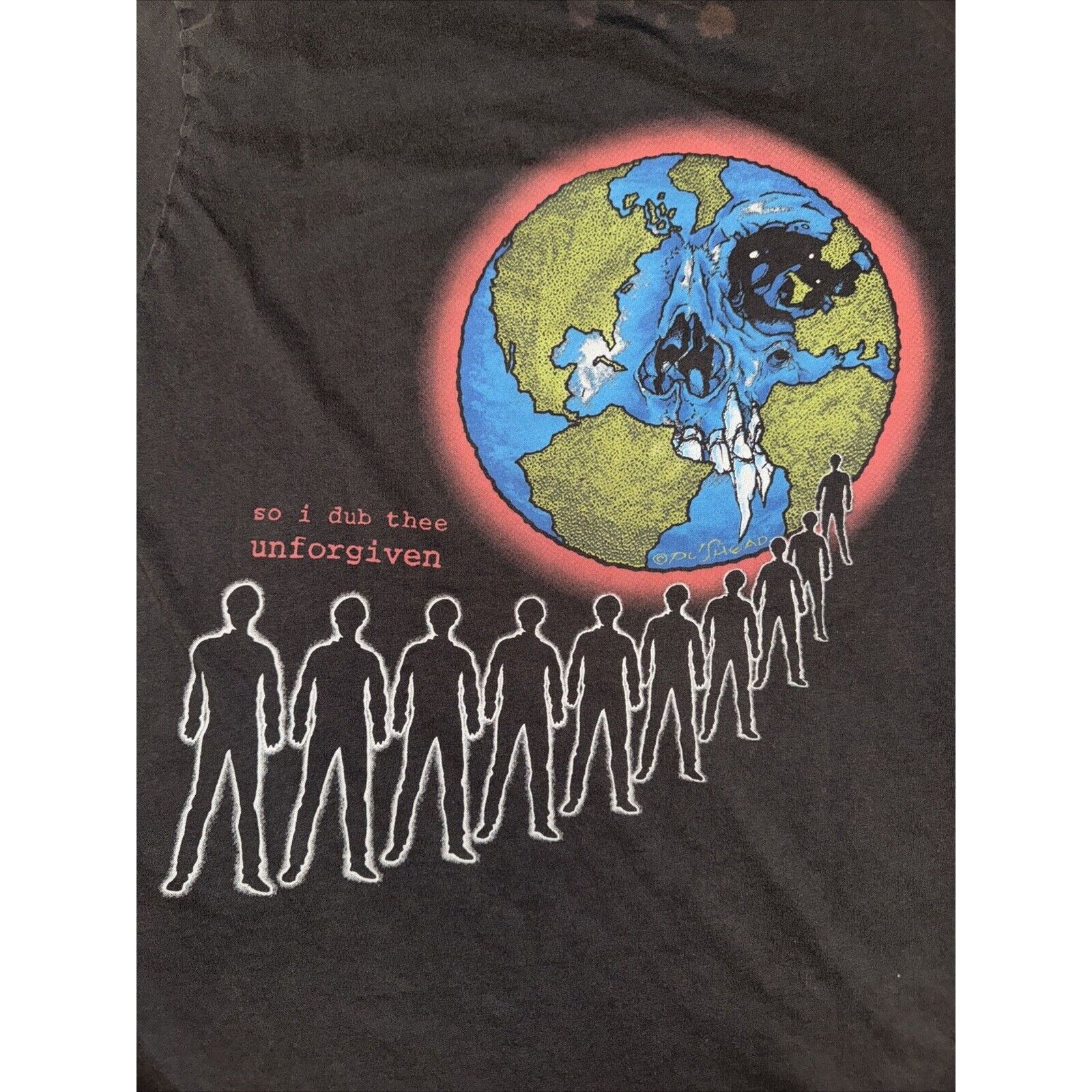 Band Tees × Metallica × Vintage Metallica Pushead T-Shirt Black Medium 20x26 Size US M / EU 48-50 / 2 - 6 Thumbnail