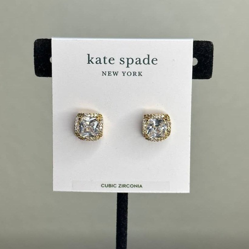 Kate Spade Kate Spade That Sparkle Princess Cut Large Studs Earrings Size ONE SIZE - 4 Thumbnail