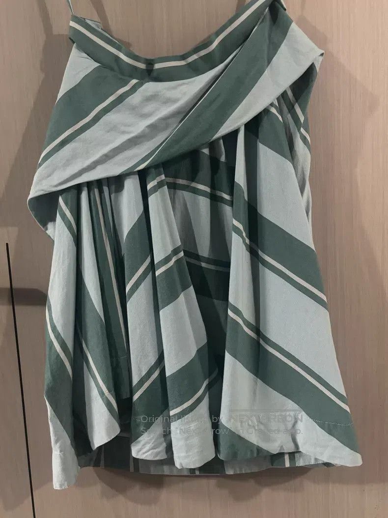 Vivienne Westwood Vivienne Westwood size M Green and White Striped Skirt with Size 26" / US 2 / IT 38 - 1 Thumbnail