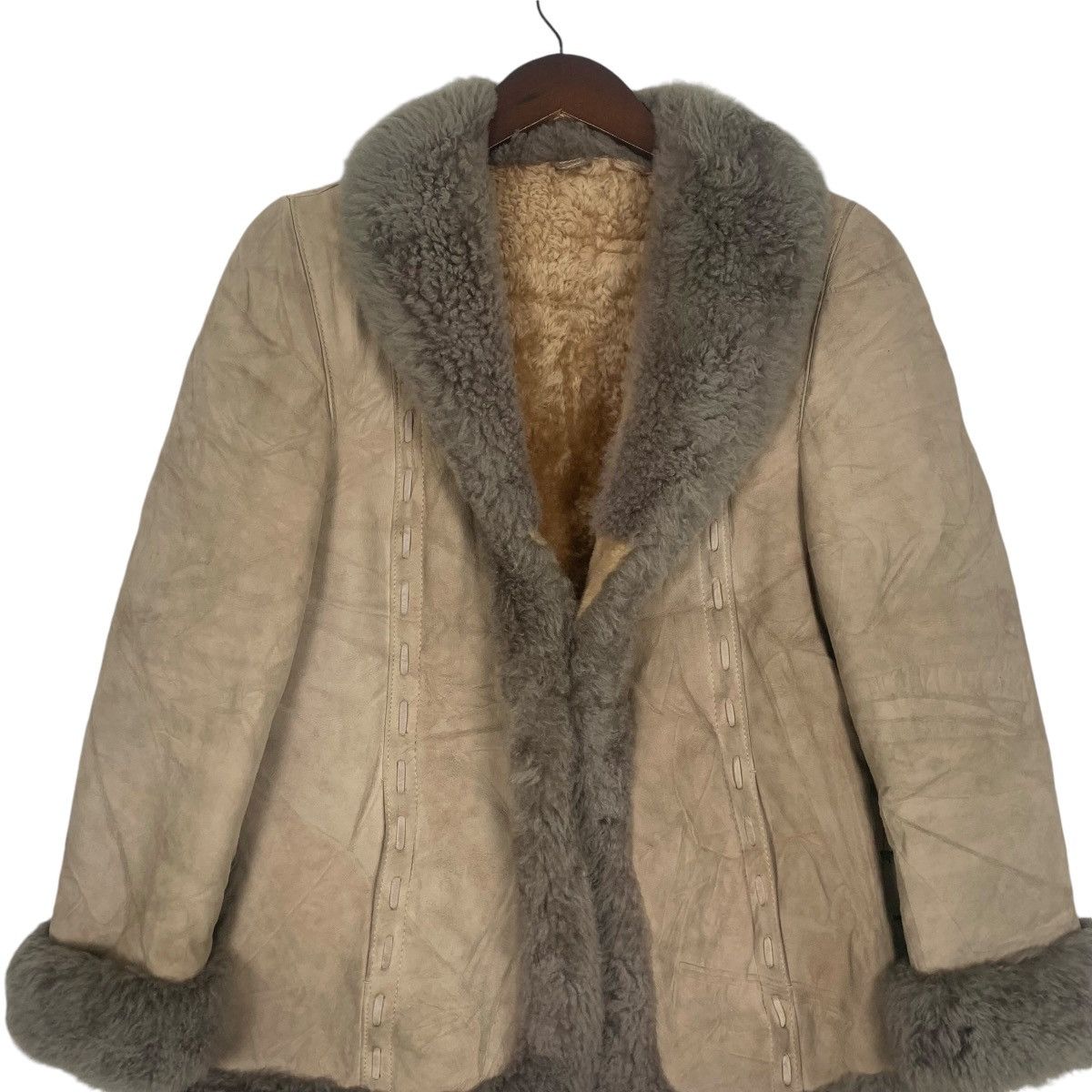 Designer × Vintage Vintage ADAR made in spain echt leder faux fur coat Size S / US 4 / IT 40 - 2 Thumbnail