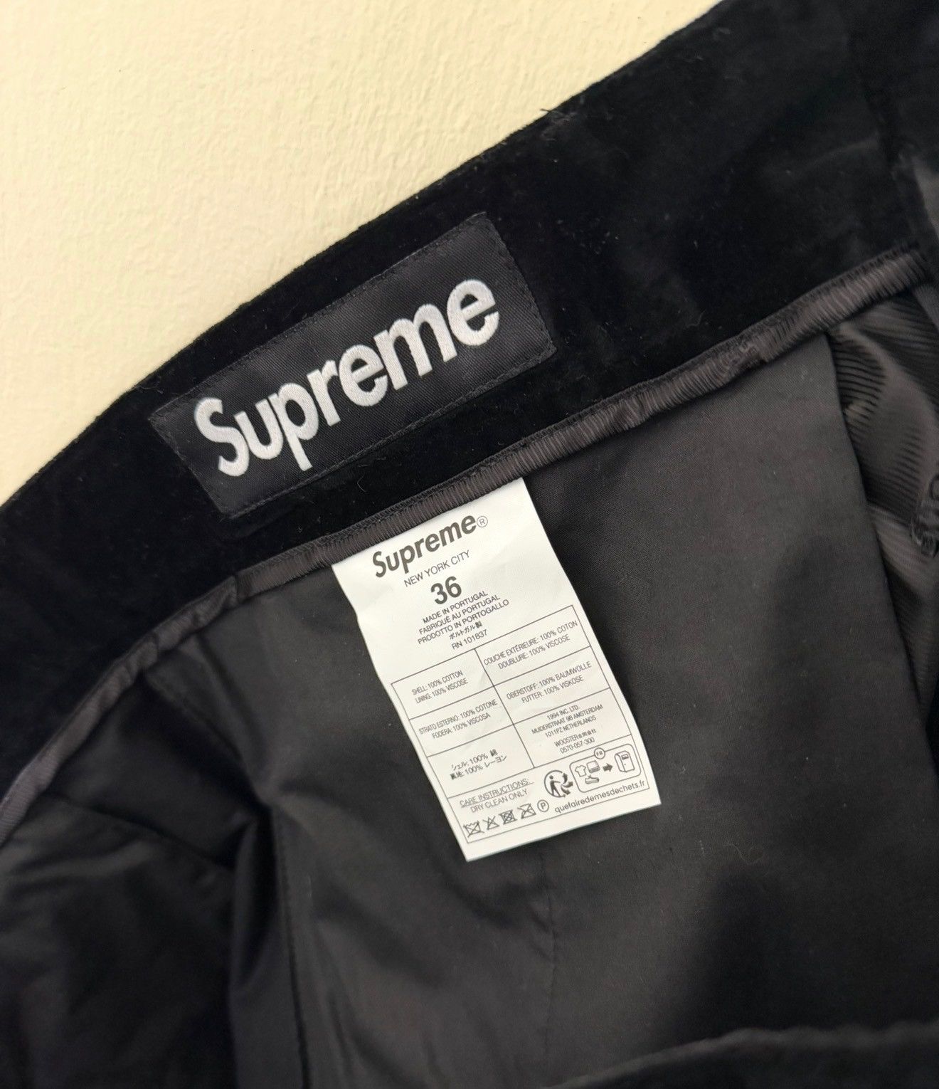 Supreme Supreme Pontoglio Velvet Suit TOP & BOTTOM FW23 Size 36R - 4 Thumbnail