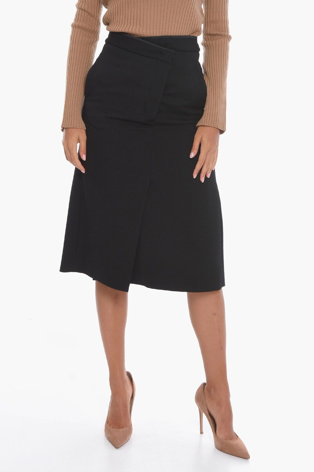 image of Jil Sander O1Dk11S0124 Skirt In Black, Women's (Size 26)