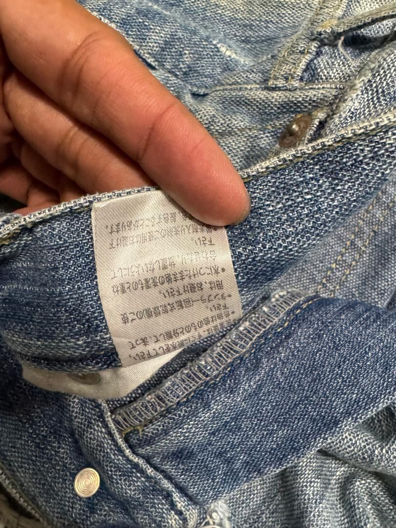 Vintage GRUNGE Insane Japanese Short Jeans Distressed Ripped Mudwash Size US 32 / EU 48 - 10 Thumbnail