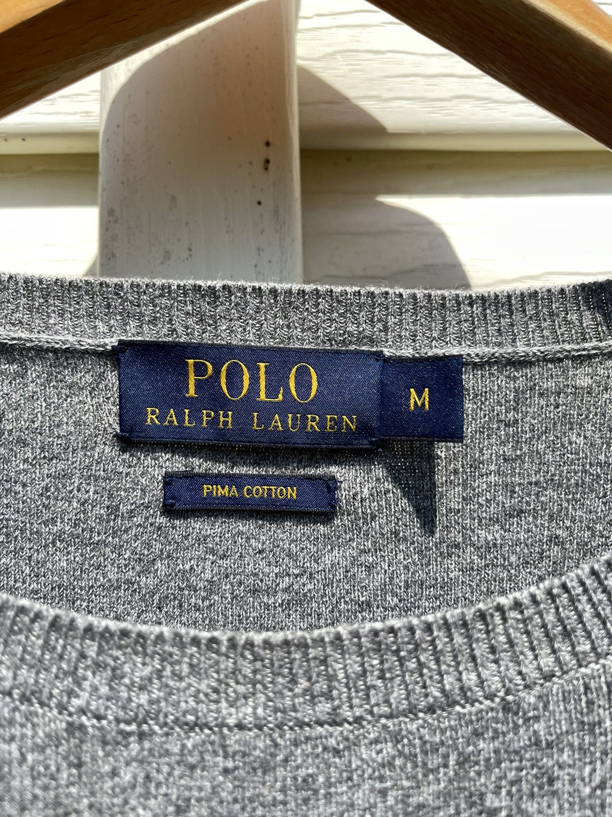 Polo Ralph Lauren Polo Ralph Lauren V-neck PRL Pony Pima Cotton Knit Sweater Size US M / EU 48-50 / 2 - 6 Thumbnail
