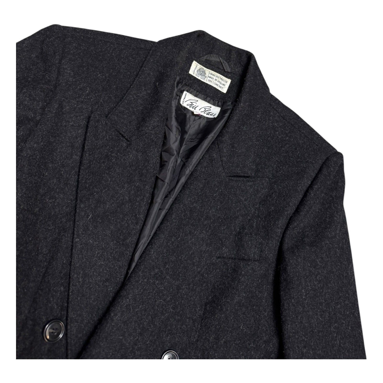 Bill Blass BILL BLASS Vintage PURE NEW WOOL Business Casual Coat 12 Size L / US 10 / IT 46 - 4 Thumbnail