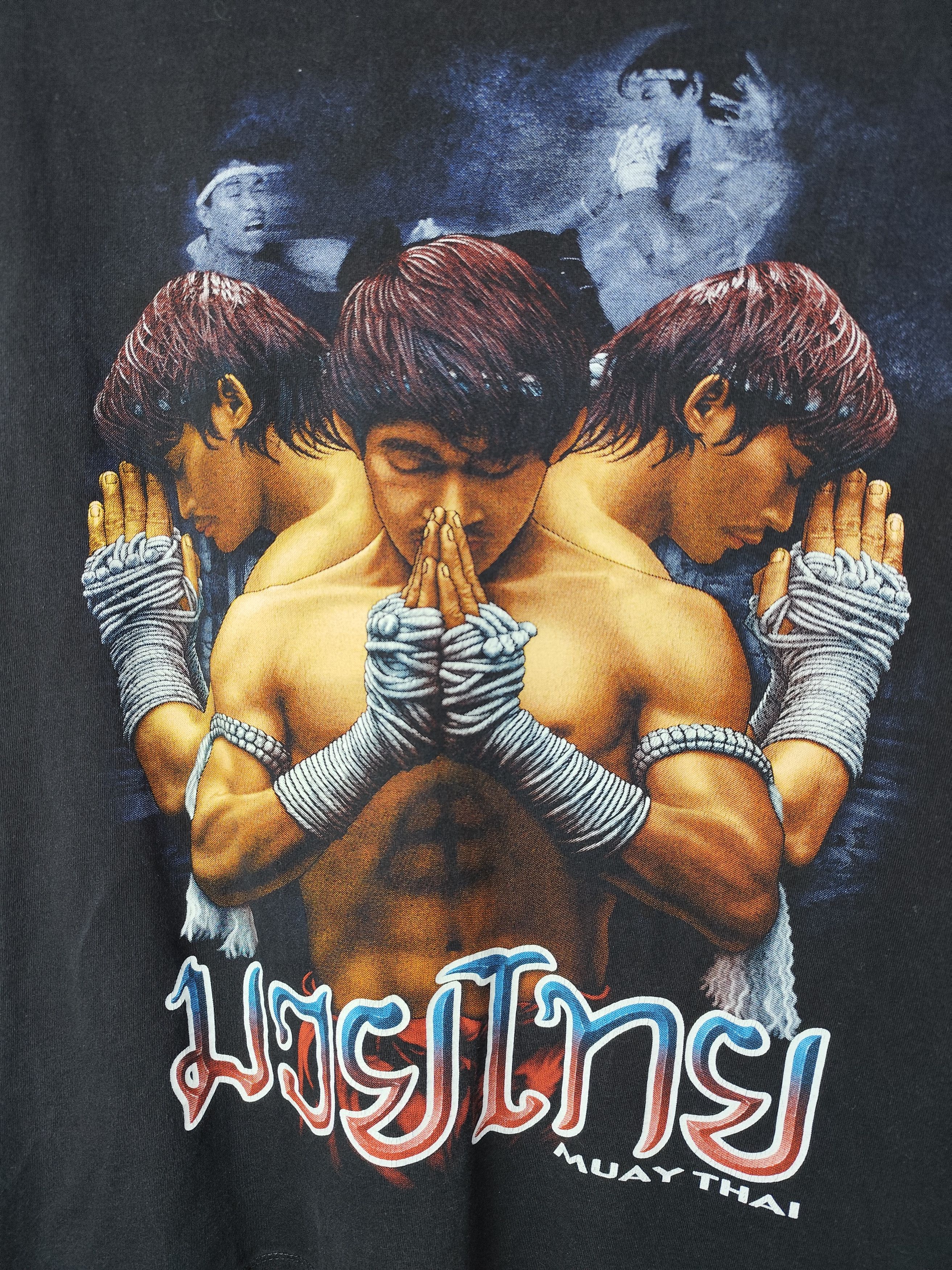 Vintage Vintage Muay Thai Boxing Double Sided Rare T-Shirt Size US M / EU 48-50 / 2 - 2 Thumbnail