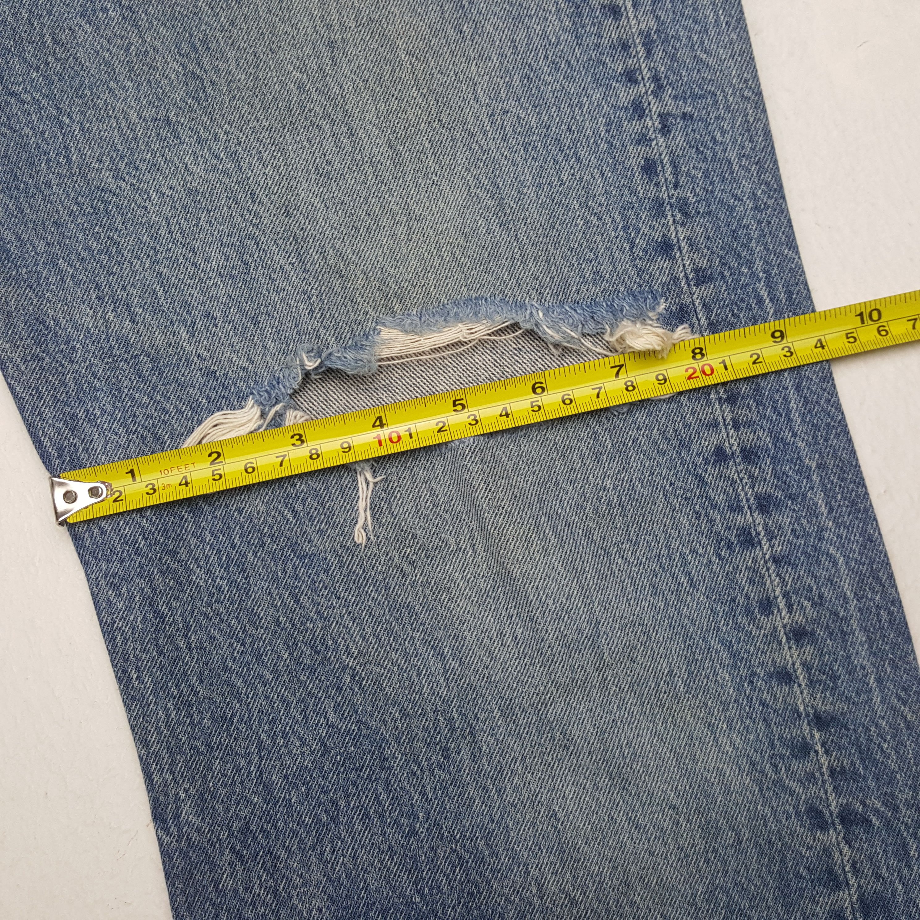 Levi's Levis Streetwear Style Distressed Jeans RR9 Size US 33 - 10 Thumbnail
