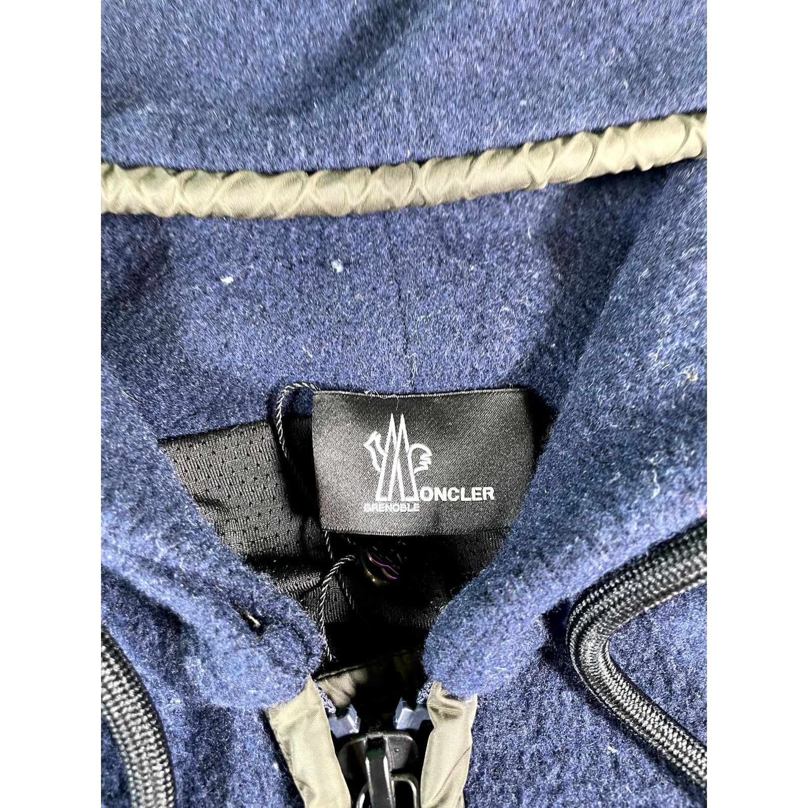 Moncler Moncler Grenoble Sherpa Fleece Navy Jacket Size US L / EU 52-54 / 3 - 3 Thumbnail