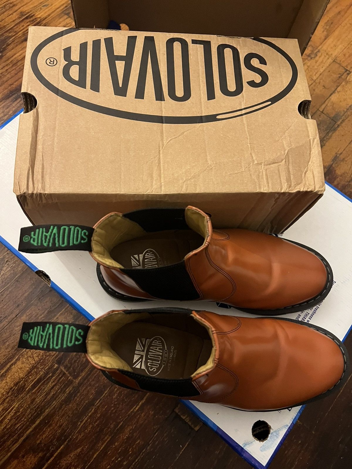 Solovair Tan Hi-Shine Dealer Boot Size US 10 / EU 43 - 9 Thumbnail