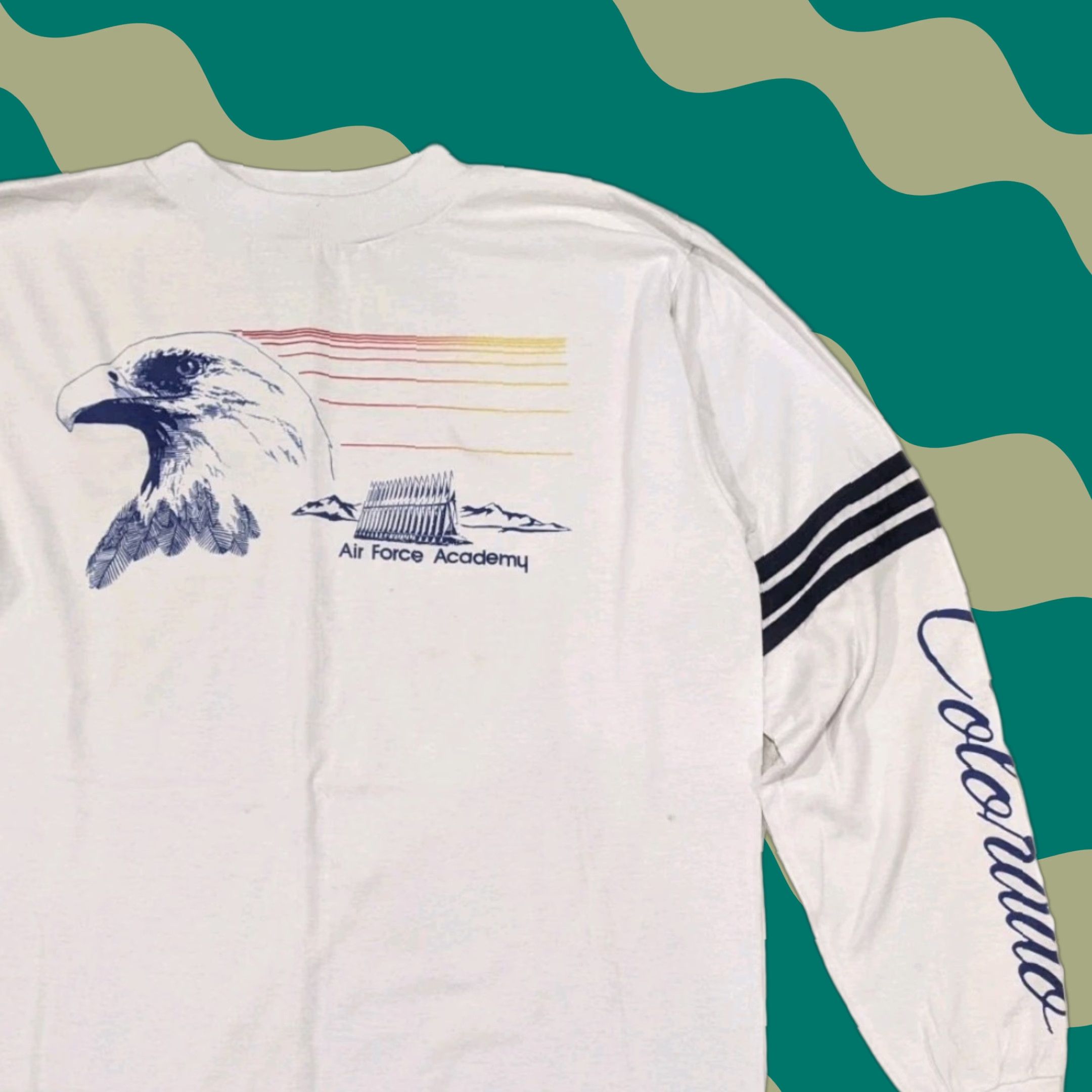 Vintage USAFA Air Force Academy Colorado Long Sleeve T Shirt Large USA