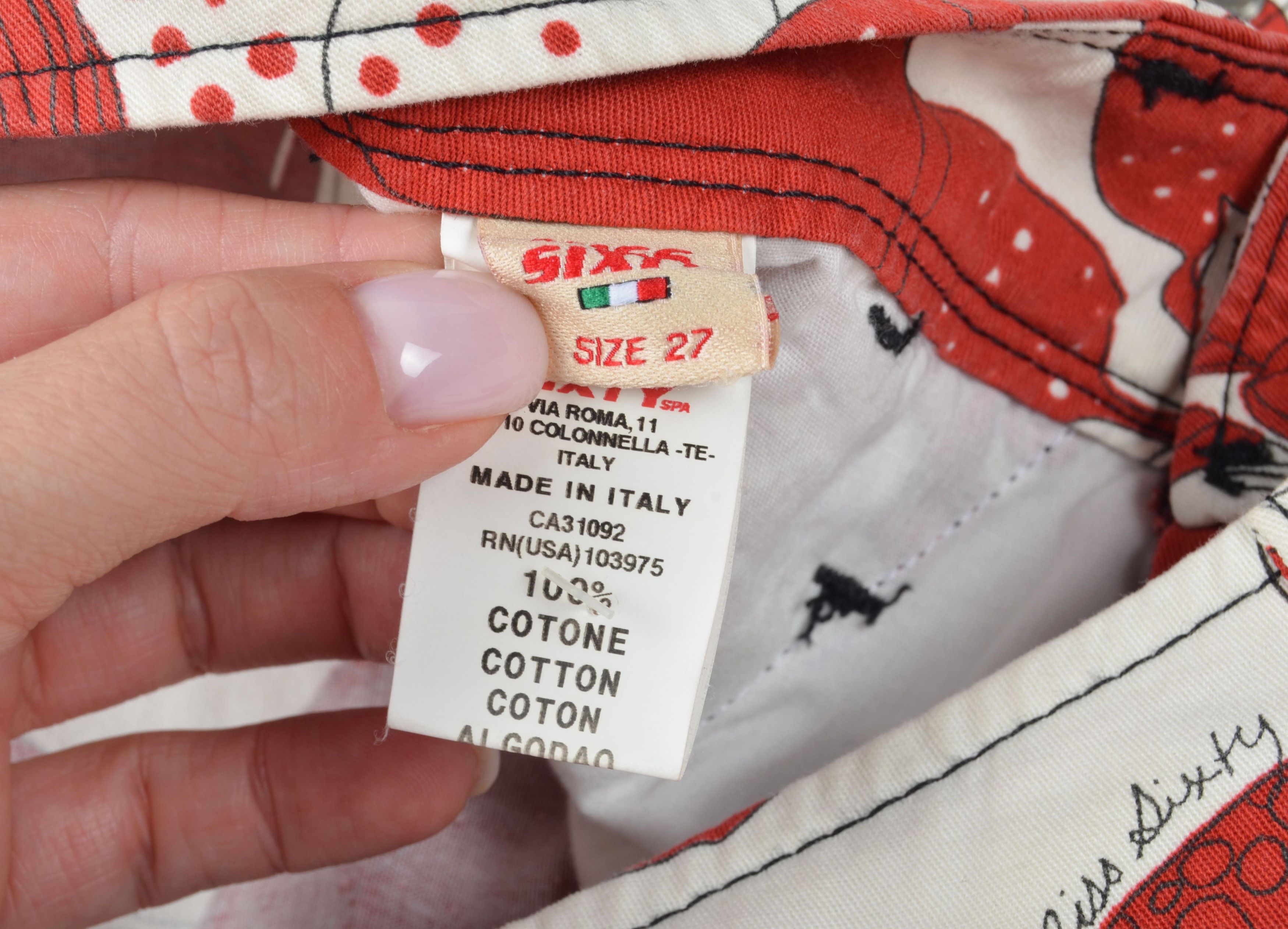 Miss Sixty Vintage Miss Sixty Y2K Red Floral Coquette Mini Shorts Size 30" / US 8 / IT 44 - 7 Thumbnail