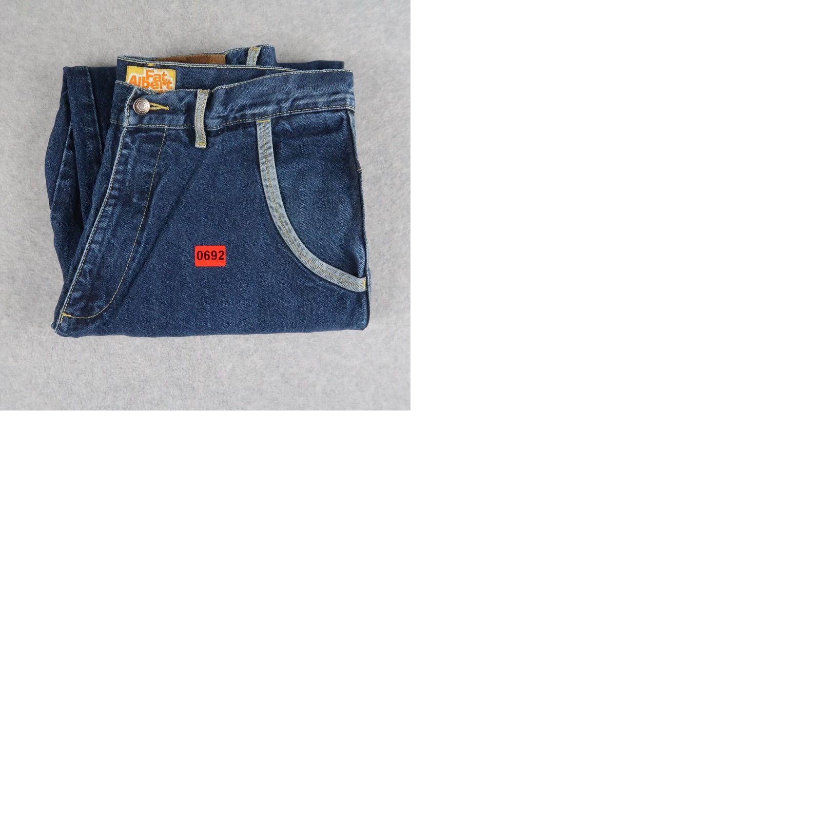 Fubu VINTAGE Platinum FUBU Fat Albert Jeans Mens 34x34 Blue Embroidered Hip Hop 2000s Size US 34 / EU 50 - 10 Thumbnail