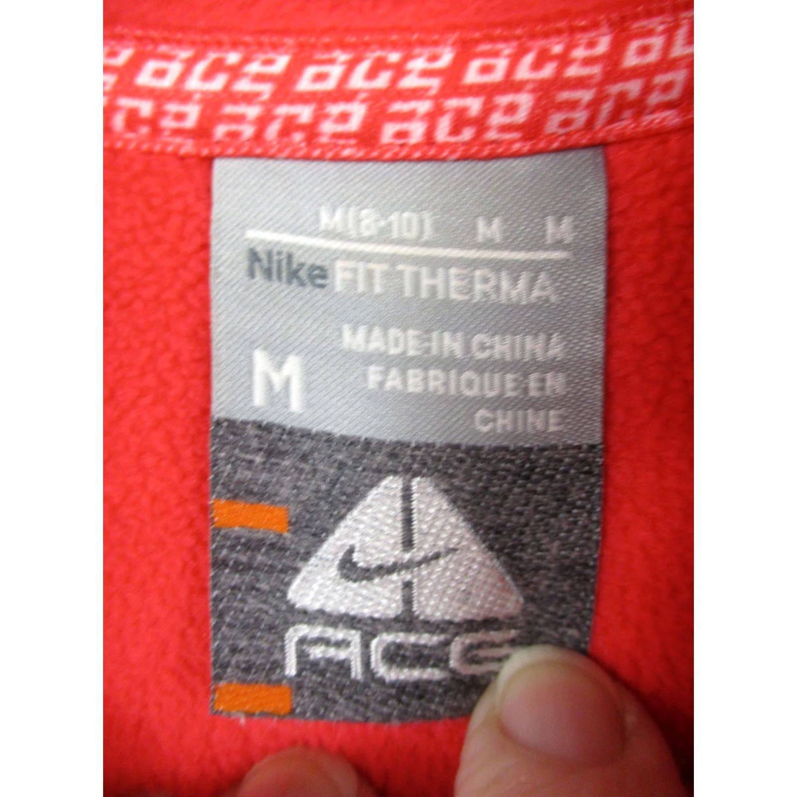 Nike Nike ACG Jacket Womens Medium Red Fit Therma Full Zip Fleece Outdoor 266244-643 Size M / US 6-8 / IT 42-44 - 7 Thumbnail
