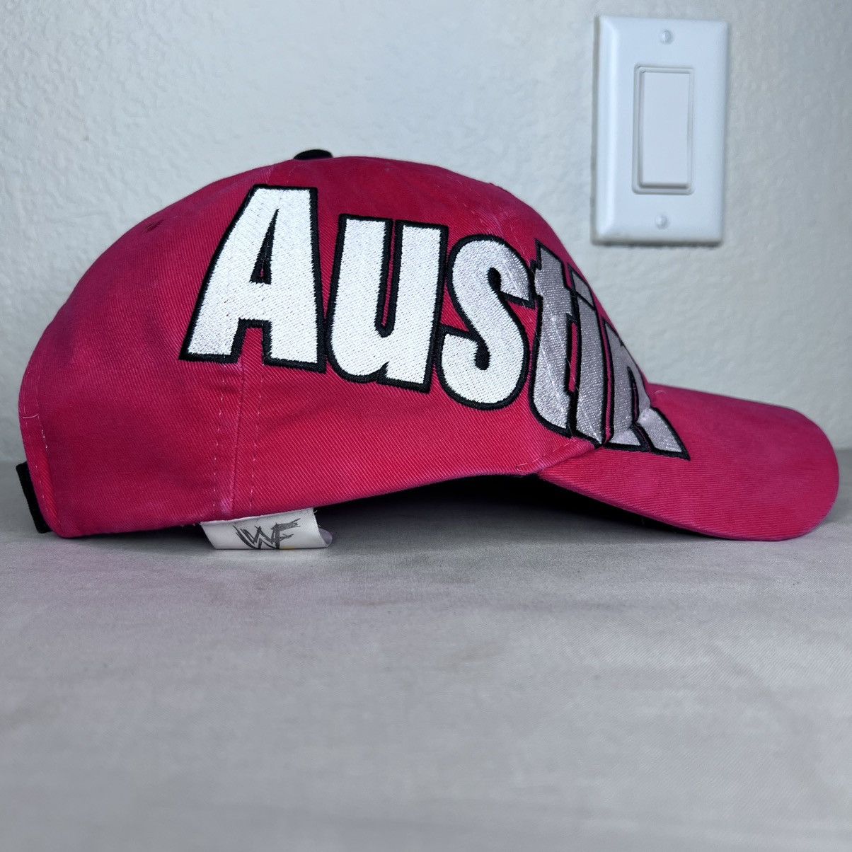WWF Vintage WWF Stone Cold Steve Austin Skull Embroidered Hat Size ONE SIZE - 4 Thumbnail