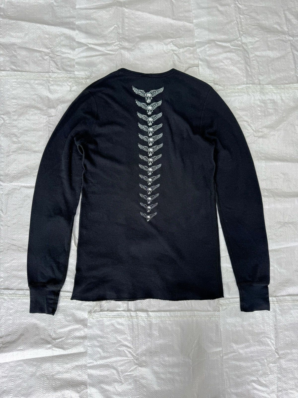 Pre-owned Chrome Hearts Foti Thermal Longsleeve In Black