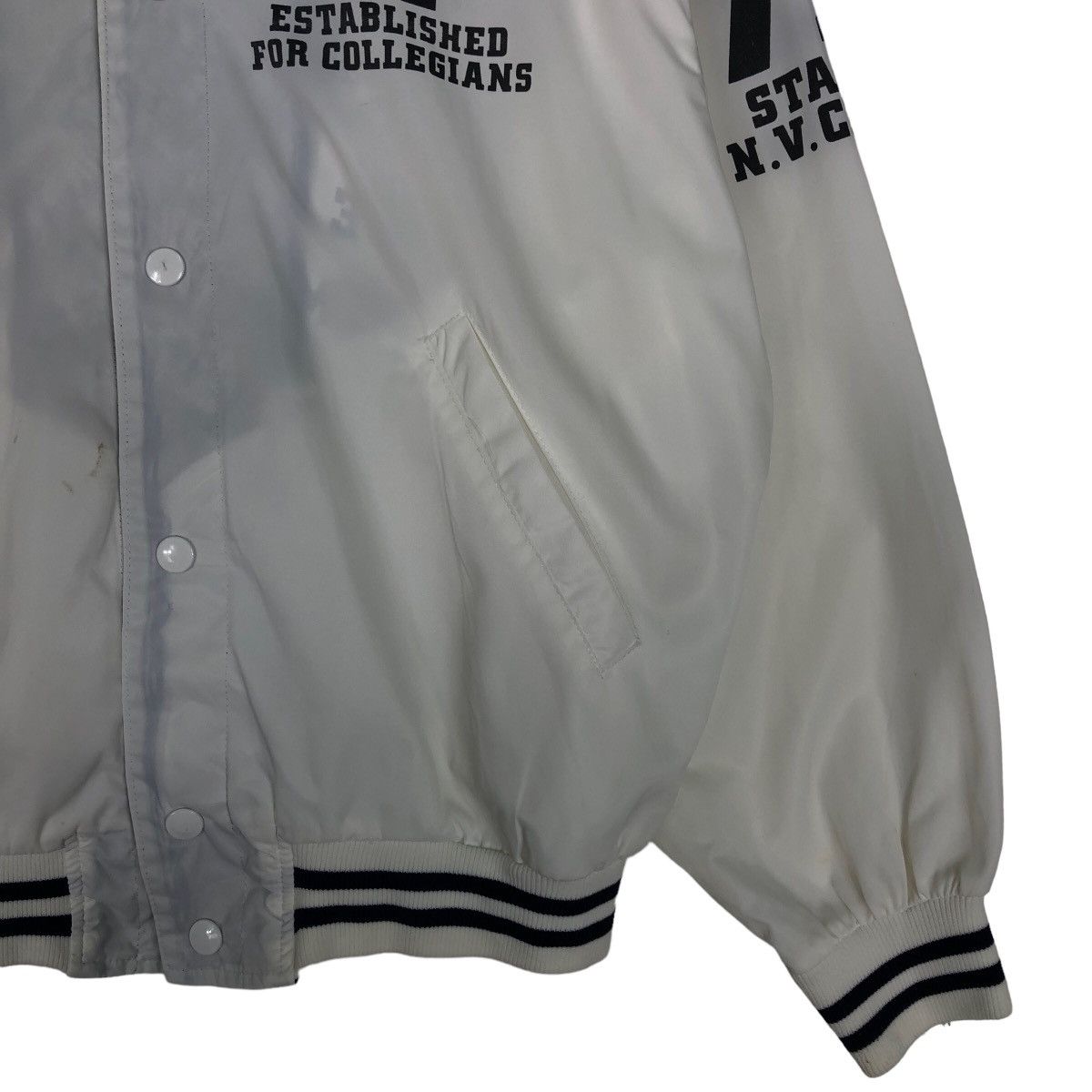 Japanese Brand 🔥Vintage Bomber Jacket Satin Riders South Dakota Univ USA Size US M / EU 48-50 / 2 - 6 Thumbnail