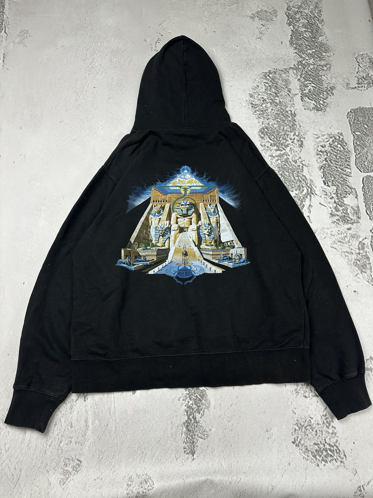 Iron Maiden Vintage 2008 Iron Maiden Powerslave Album Band Black Hoodie Size US L / EU 52-54 / 3 - 1 Thumbnail