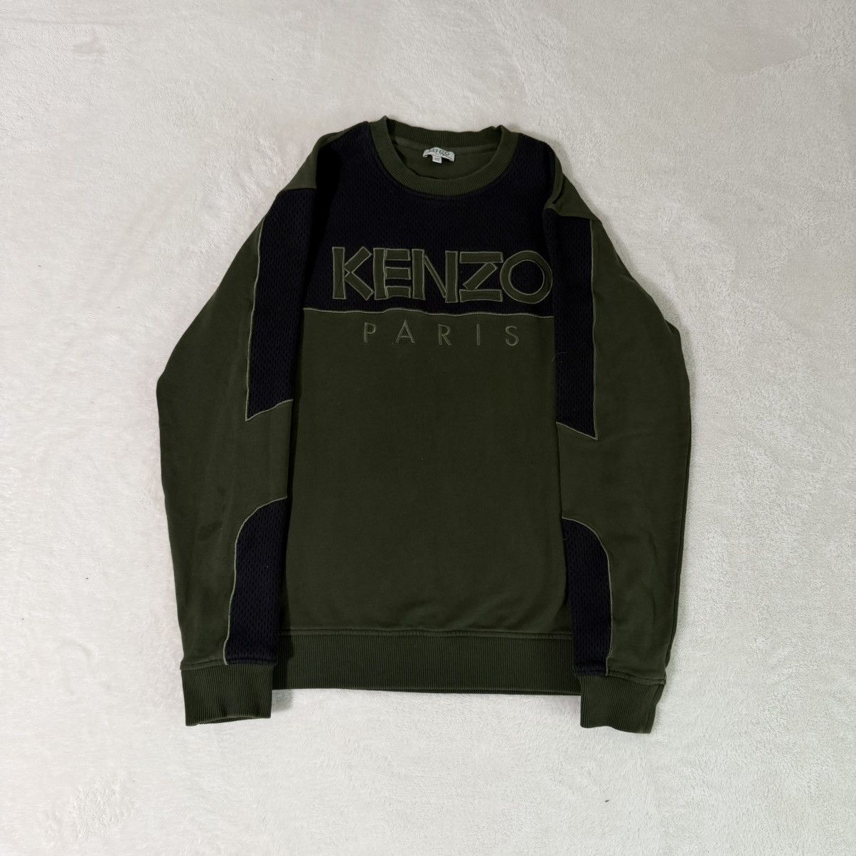 Kenzo Kenzo Paris Mesh Panel Crewneck Sweatshirt Size US XS / EU 42 / 0 - 1 Thumbnail