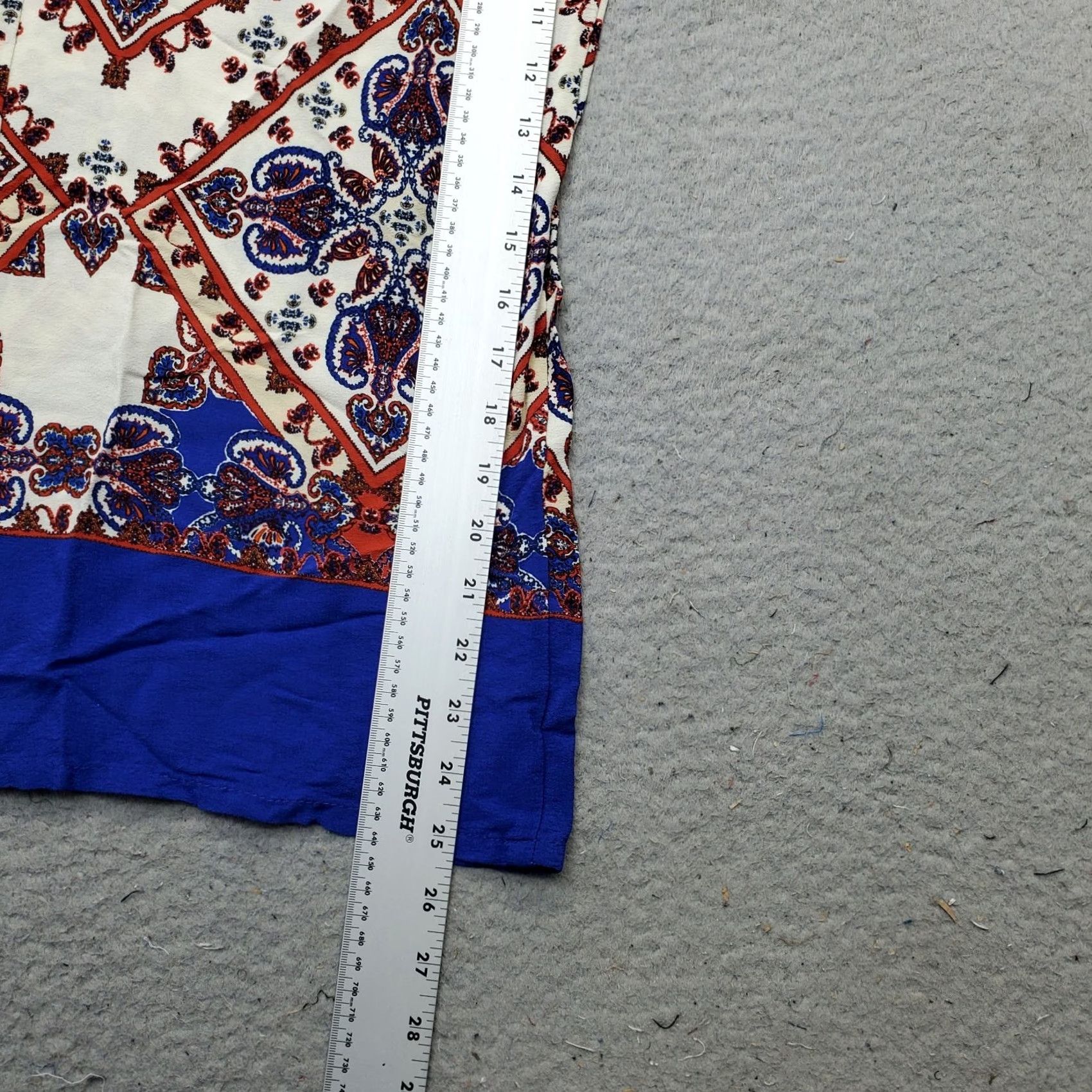 Zara Zara Womens XS Multi Geometric Palazzo Pants Elastic Waistband Pull On Geometric Pattern Wide-Leg Pants, Casual Size 26" / US 2 / IT 38 - 4 Thumbnail