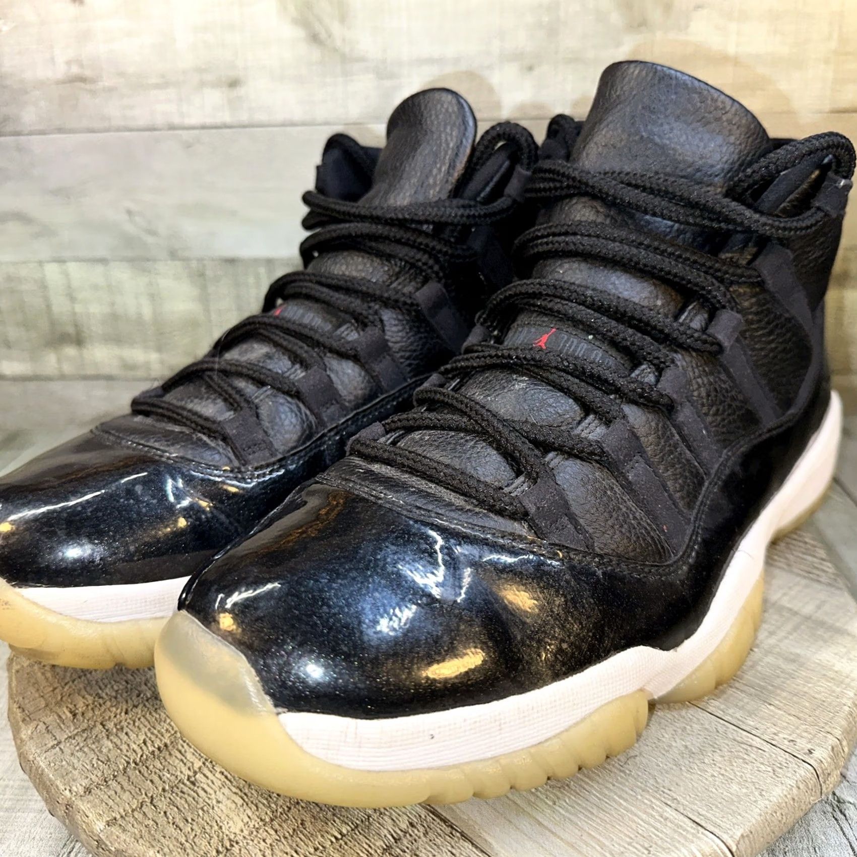 Jordan Brand Jordan Air Jordan 11 Retro 72-10 Black White Men's High Top Athletic 2015 Size US L / EU 52-54 / 3 - 3 Thumbnail