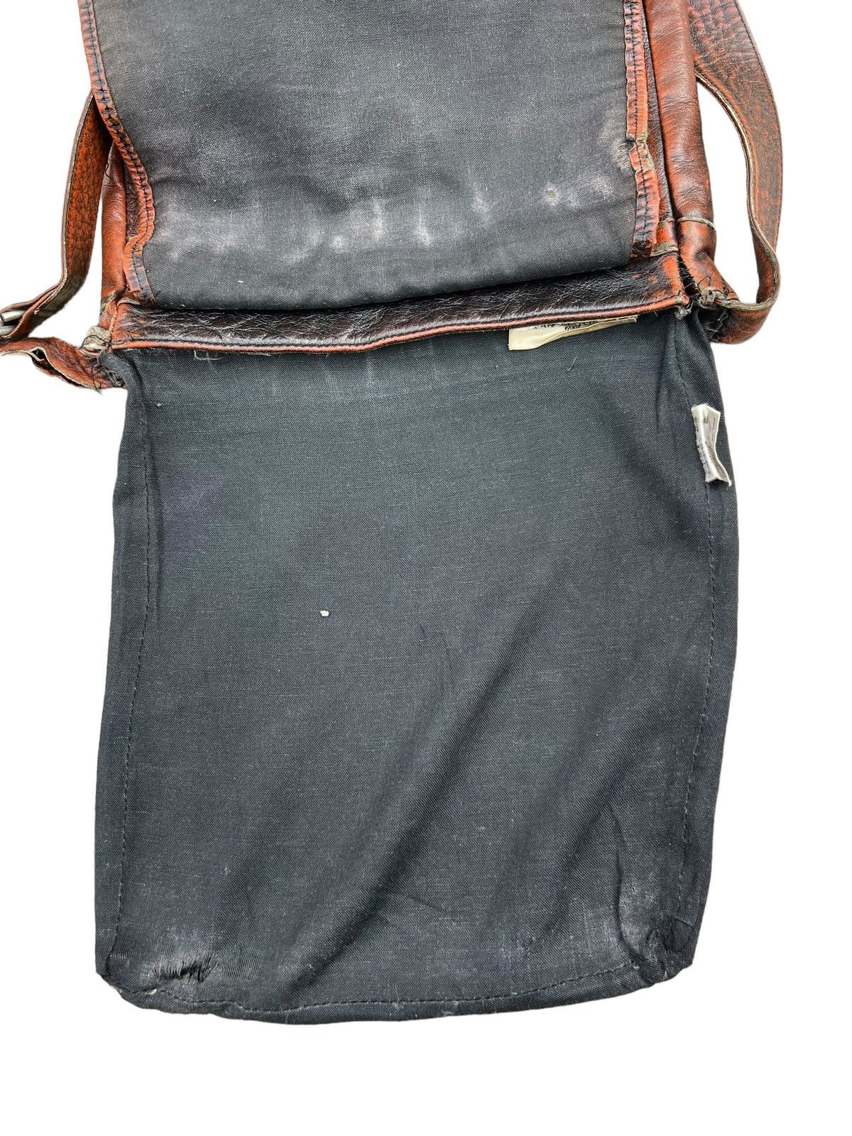 Leather VTG Masaki matsushima Paris Rips Distress Patina Leather Bag Size ONE SIZE - 21 Thumbnail