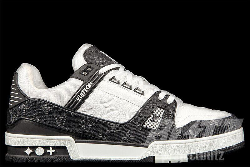 LOUIS VUITTON LV TRAINER SNEAKER MONOGRAM DENIM VIRGIL ABLOH