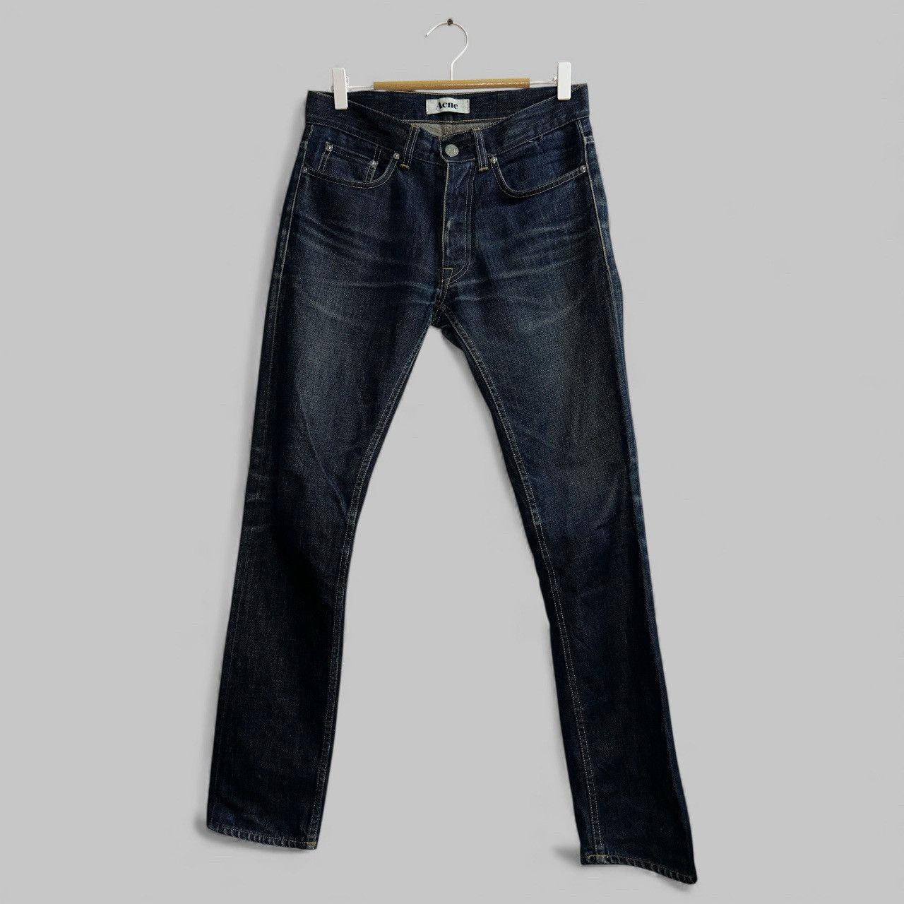 Acne Studios Roc Raw Regular Straight Leg Fit Size US 31 - 2 Thumbnail