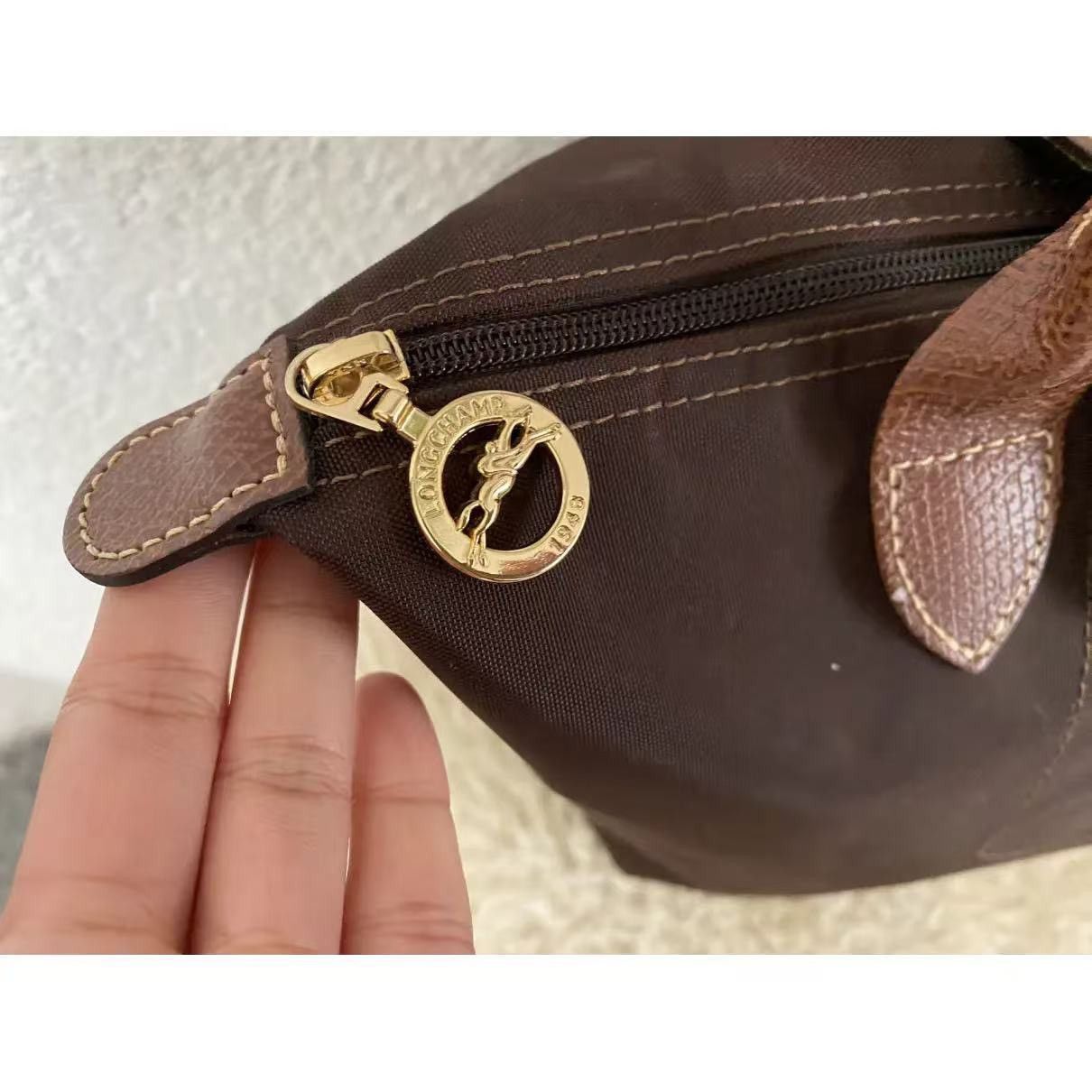Longchamp Longchamp Pliage Handbag Leather Size ONE SIZE - 3 Thumbnail