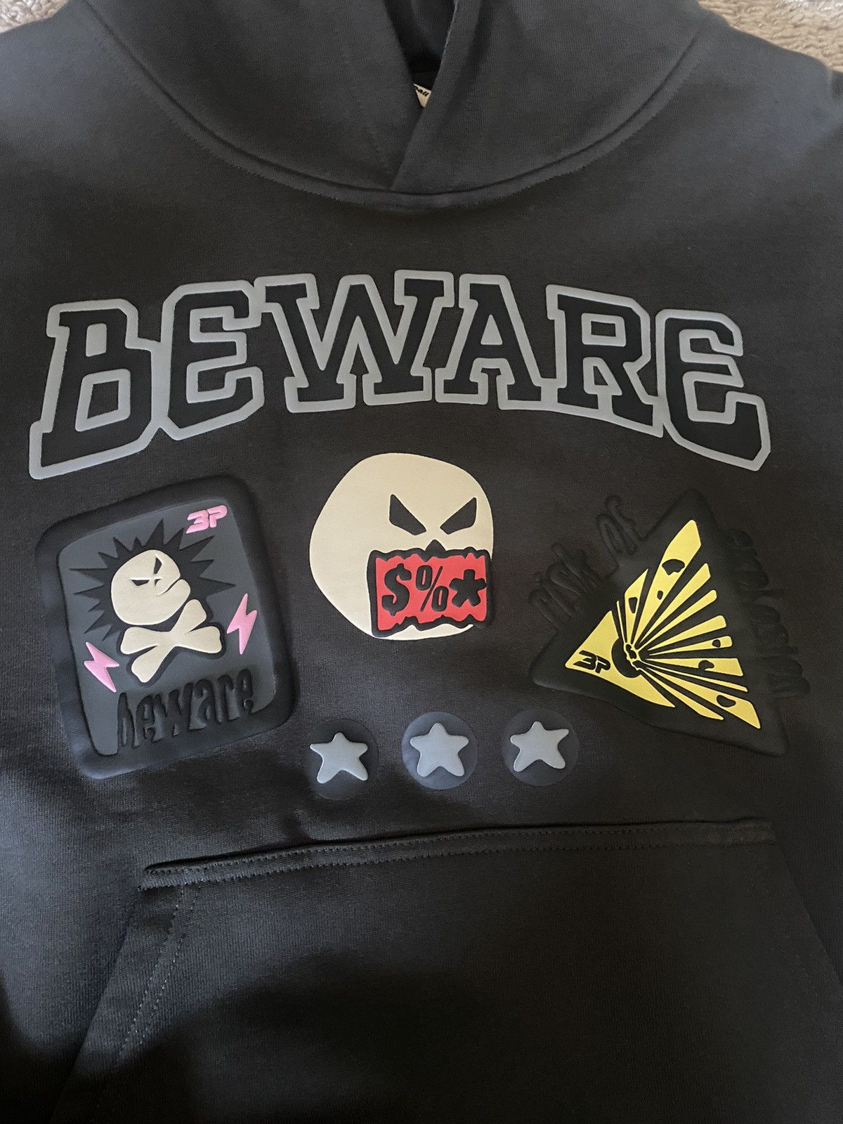 Broken Planet BROKEN PLANET BEWARE HOODIE Size US M / EU 48-50 / 2 - 3 Thumbnail