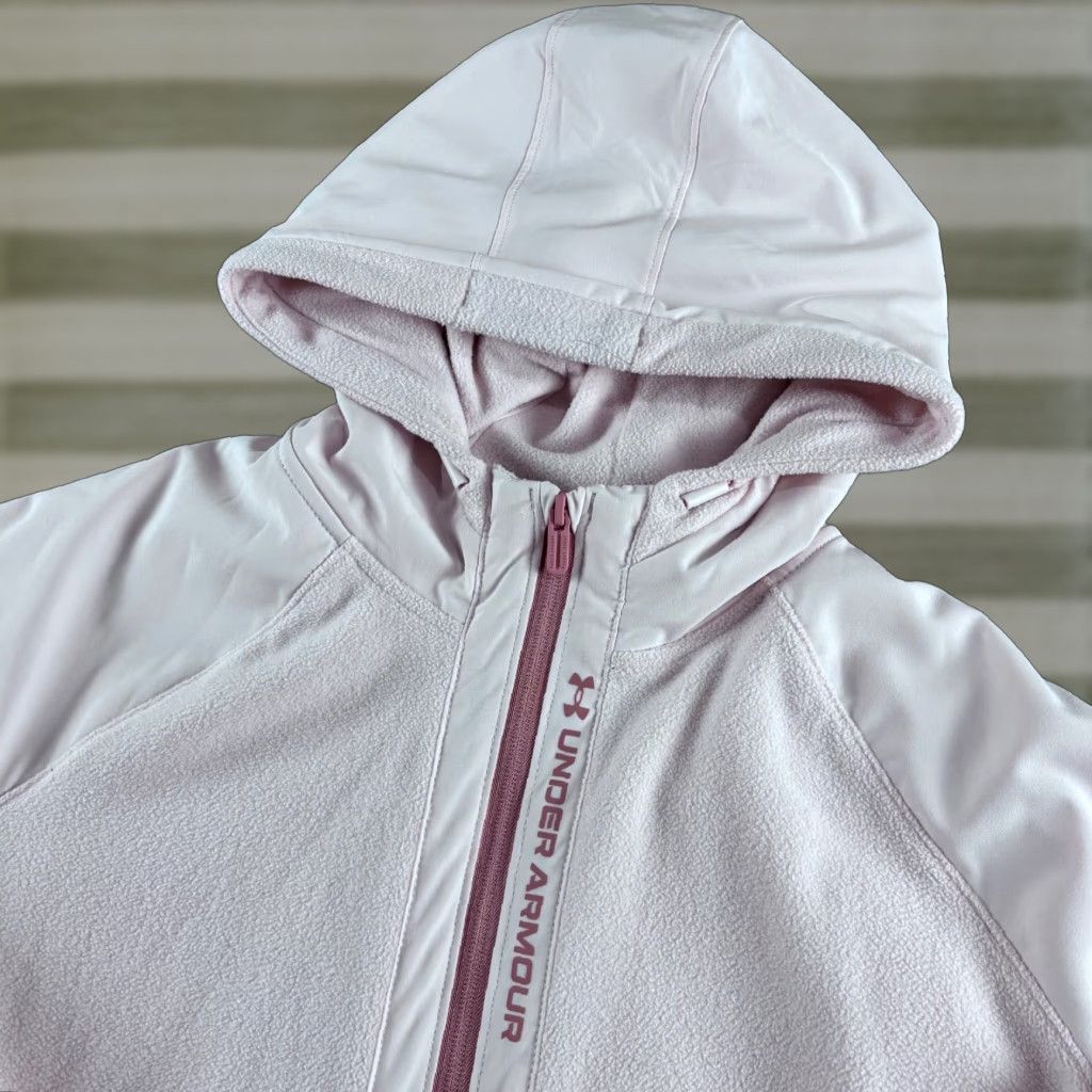 Under Armour Under Armour Full Zip Hoodie Womens M Light Pink Full Zip Celliant Running Gym Size M / US 6-8 / IT 42-44 - 1 Thumbnail