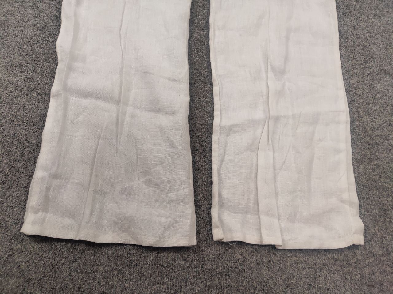 120% Lino 120% Lino Design Classic white Trouser Pants elastic waist Size 30" / US 8 / IT 44 - 10 Thumbnail