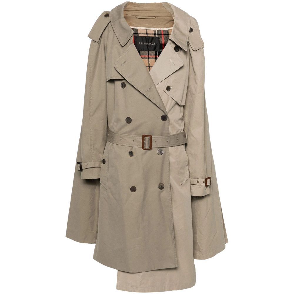 Balenciaga Balenciaga NEUTRALS Coats - Trench & Raincoats Size S / US 4 / IT 40 - 1 Thumbnail