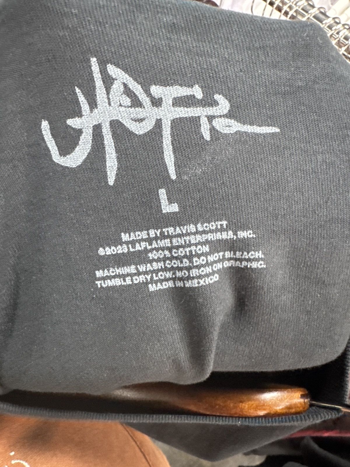 Travis Scott Travis Scott Utopia B5 Tee Black Size L Size US L / EU 52-54 / 3 - 3 Thumbnail