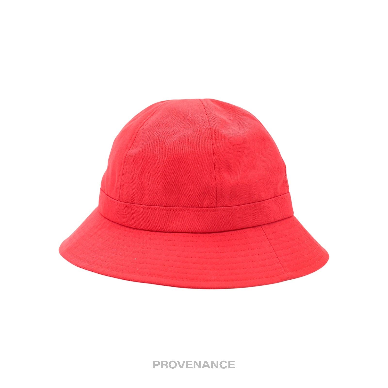 Balenciaga 🔴 Balenciaga BB Logo Embroidered Bucket Hat - Red M Size ONE SIZE - 2 Thumbnail