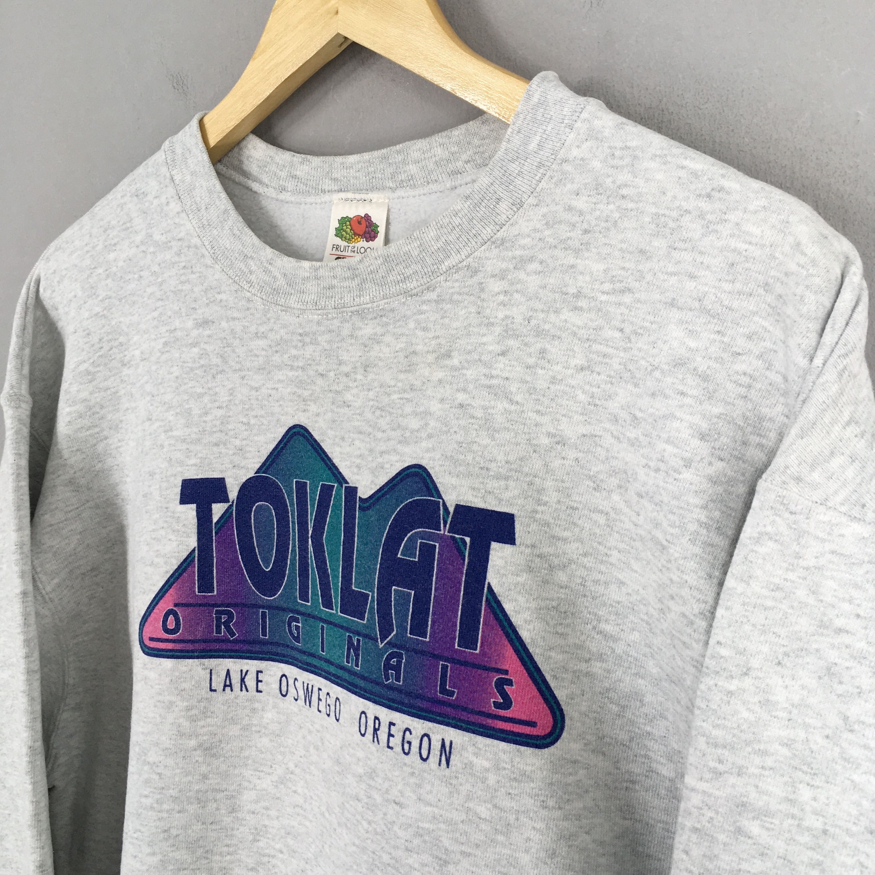 Fruit Of The Loom × Vintage Vintage Toklat Originals Oregon Sweatshirt Large Size US L / EU 52-54 / 3 - 3 Thumbnail