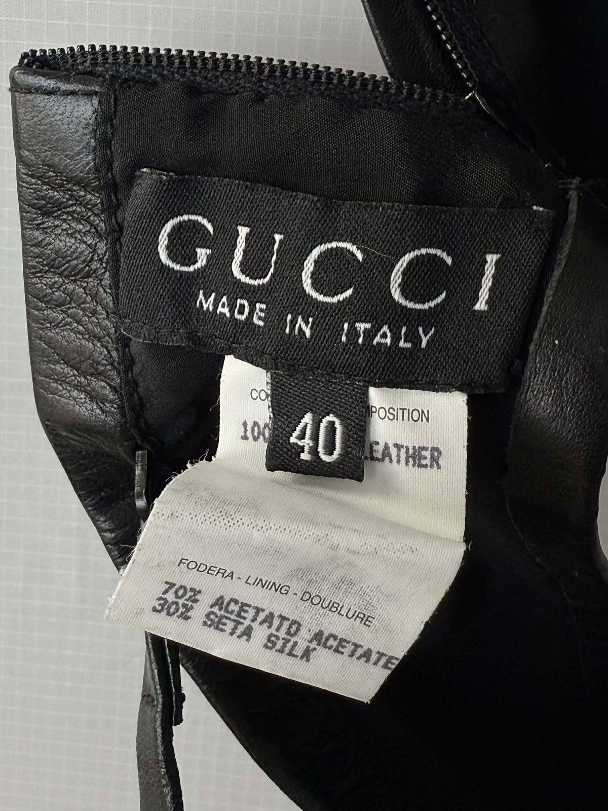 Gucci 1997-1998 Gucci by Tom Ford Black Leather Tube & Pants Set Size S / US 4 / IT 40 - 16 Thumbnail