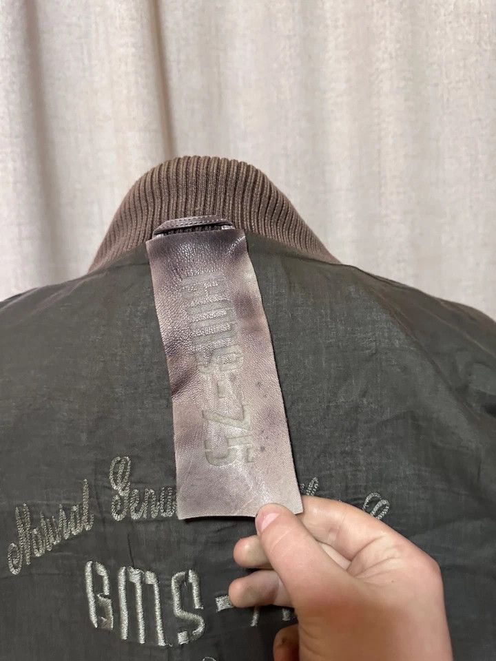 Gimo's Gimo’s GMS-75 Mens Leather Jacket Italian Luxury Brown Sz L Size US L / EU 52-54 / 3 - 13 Thumbnail