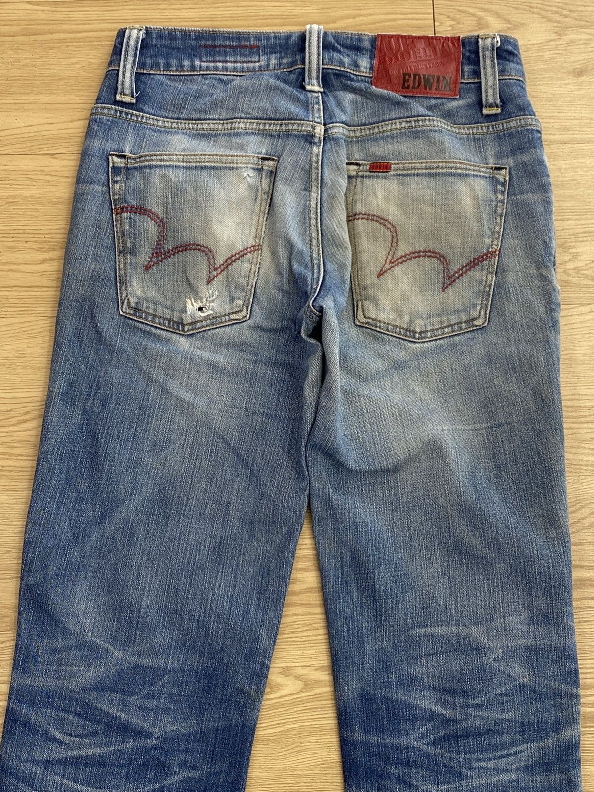 Edwin Blue Trip Edwin Blue Wash Style Distress Jeans Size US 29 - 16 Thumbnail