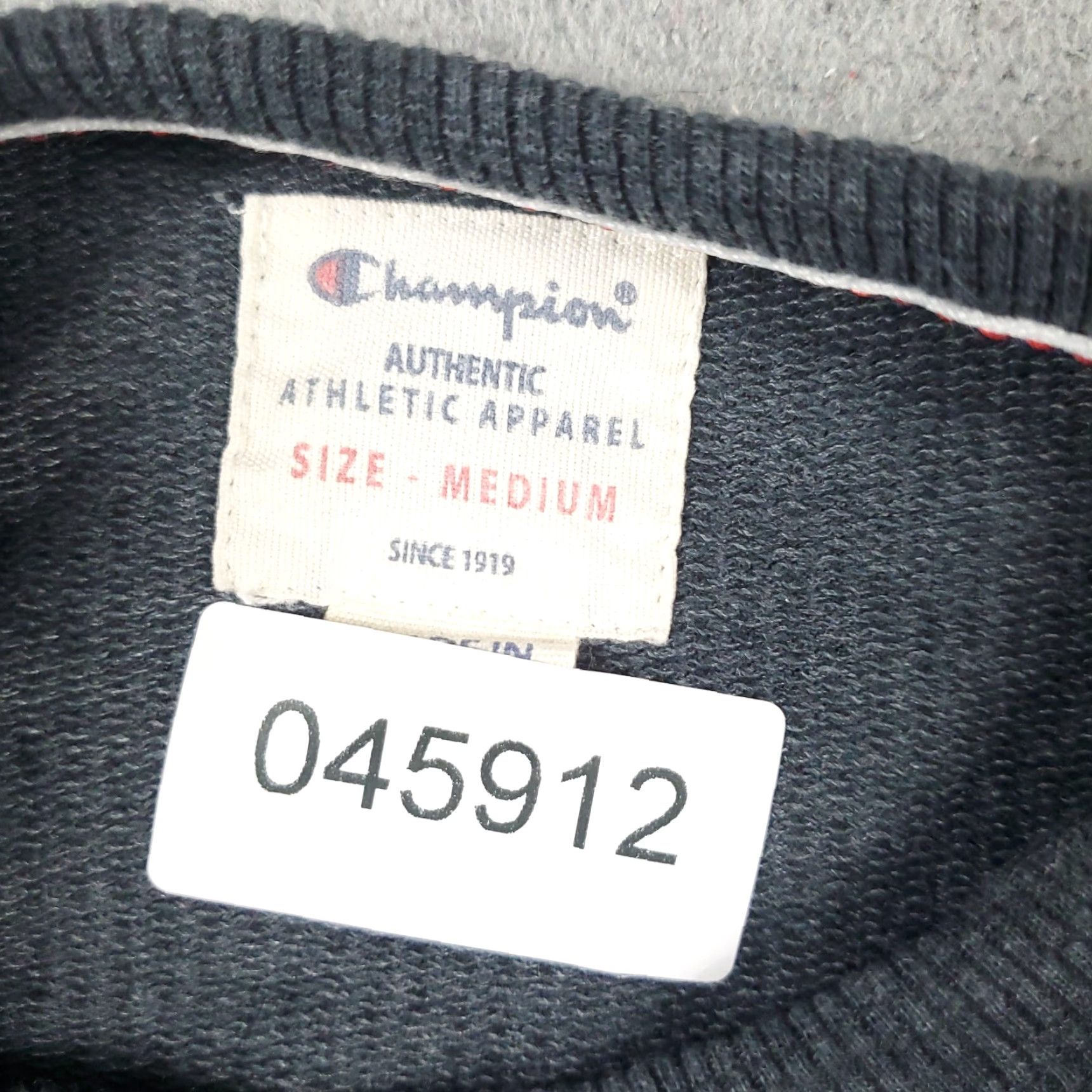 Champion VINTAGE Champion Men’s Medium Gray Pullover Sweatshirt Casual Knit Logo Zipper Mock Neck Fall Winter Size US M / EU 48-50 / 2 - 8 Thumbnail