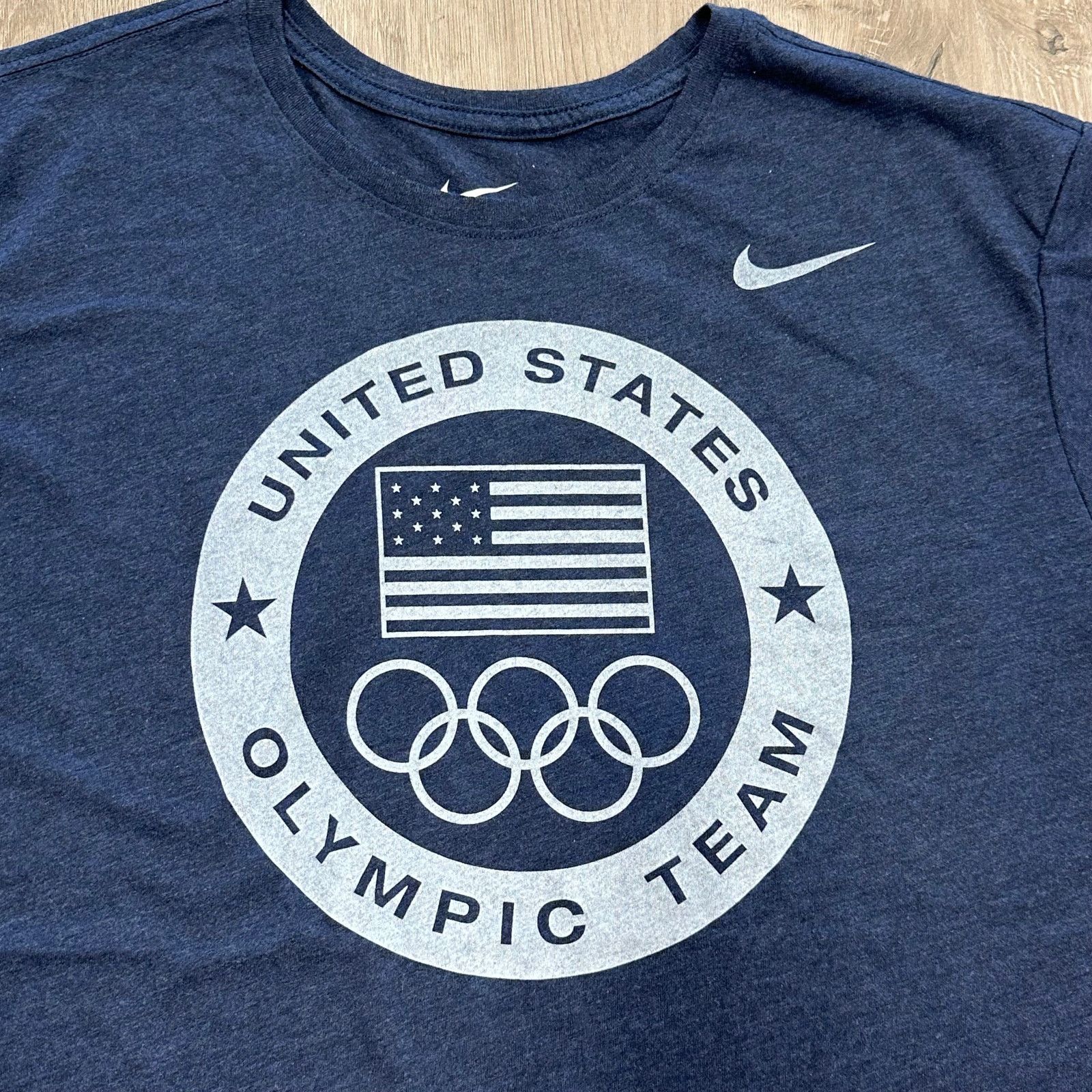 Nike Nike United States Olympic Team Navy Dri-FIT Tee T Shirt XL Size US XL / EU 56 / 4 - 3 Thumbnail