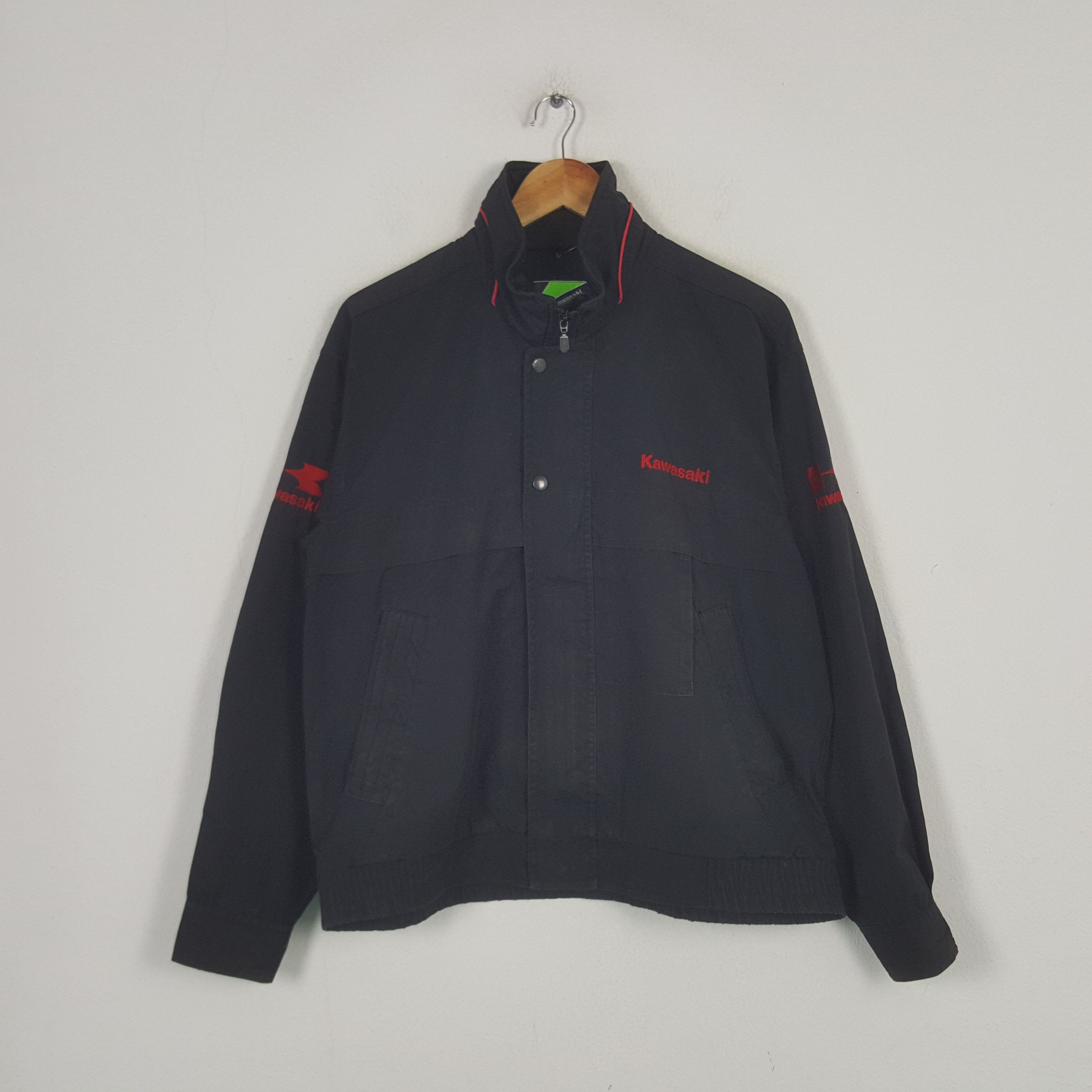 Japanese Brand × Vintage Vintage KAWASAKI Japanese Racing Motorsports Jacket C282N30 Size US L / EU 52-54 / 3 - 3 Thumbnail