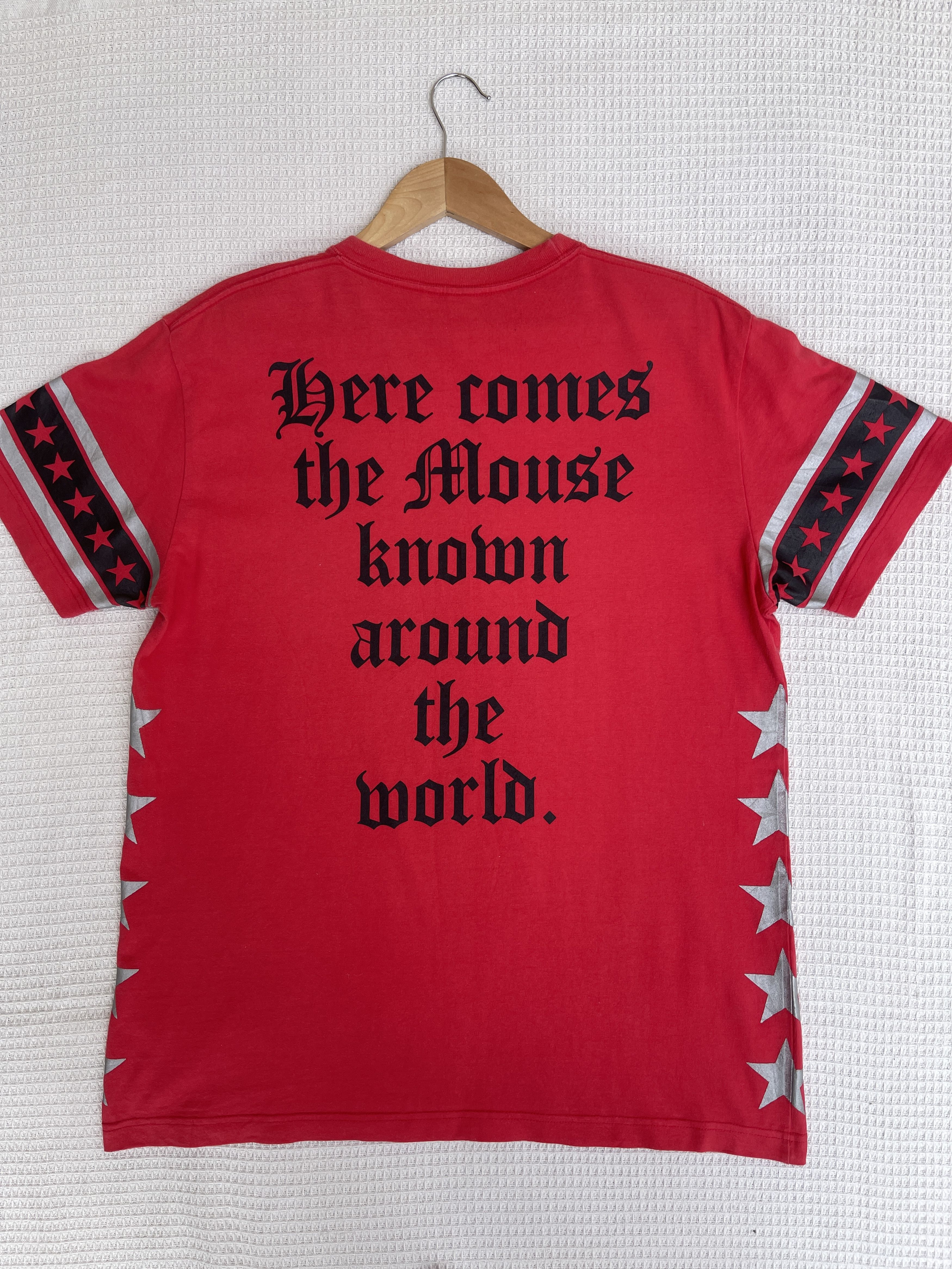 Disney Last Drop🔥Rare🔥Vtg Mickey Mouse Chrome Hearts design T-Shirt Size US L / EU 52-54 / 3 - 3 Thumbnail