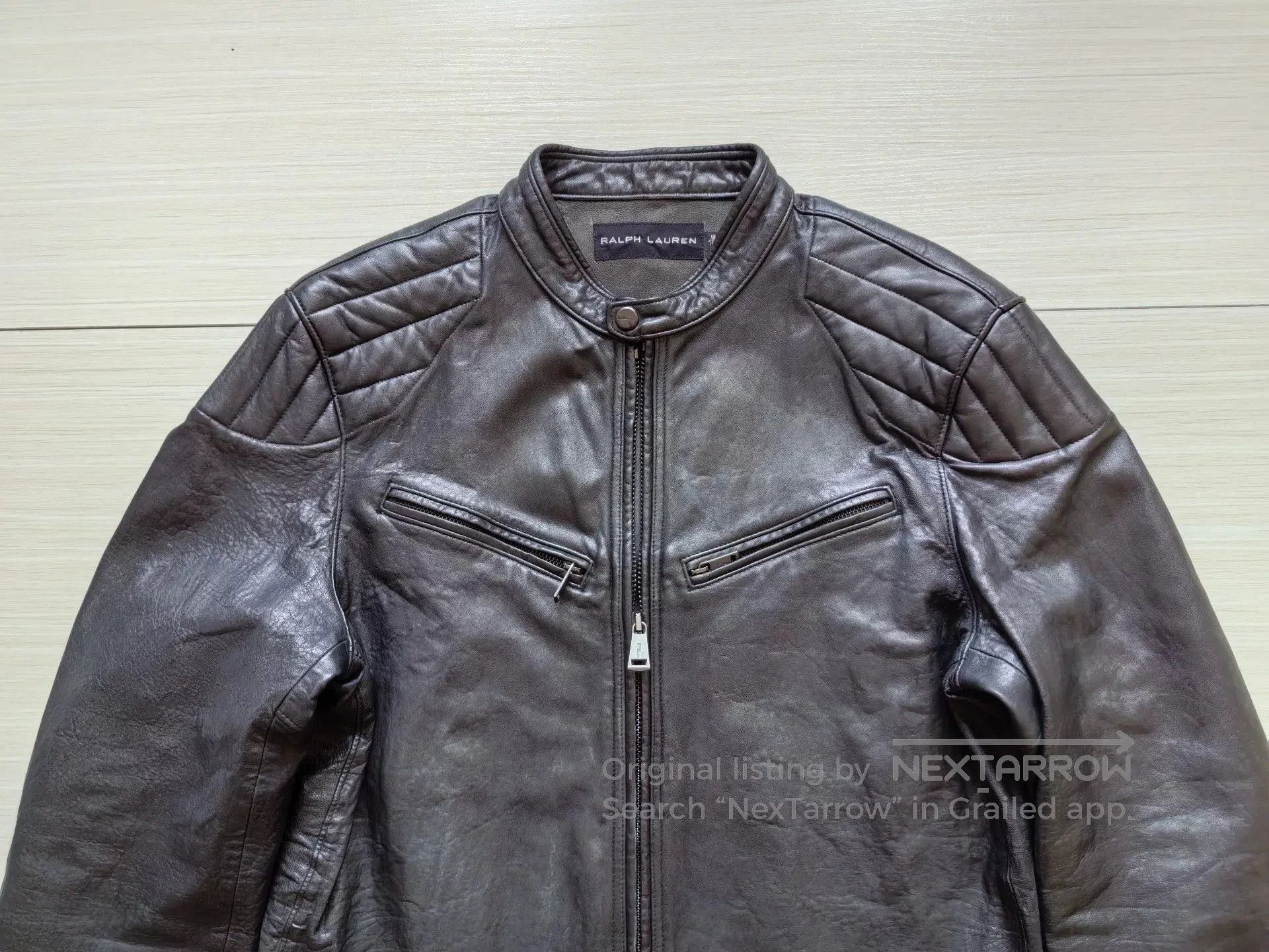 Ralph Lauren Black Label ralph lauren black label leather motorcycle jacket. Size US L / EU 52-54 / 3 - 4 Thumbnail