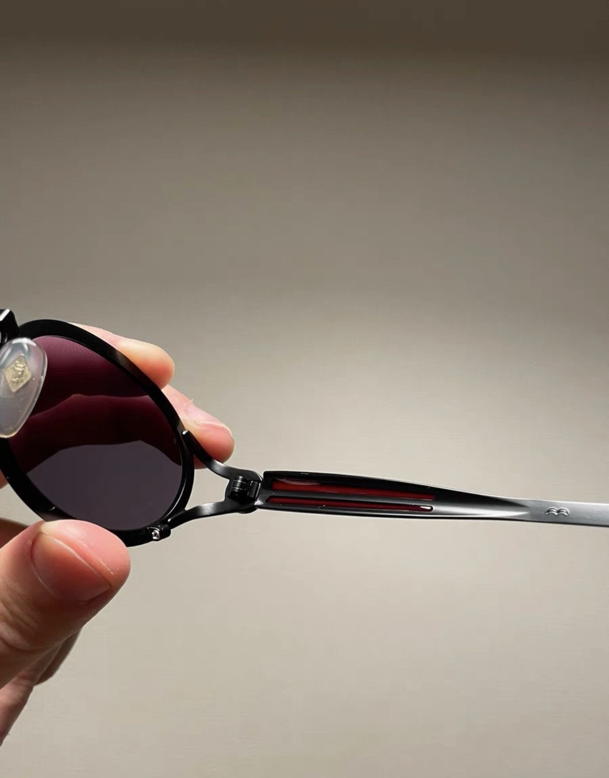 Jean Paul Gaultier Jean Paul Gaultier Steampunk Black Red Nut Sunglasses K24 Size ONE SIZE - 7 Thumbnail