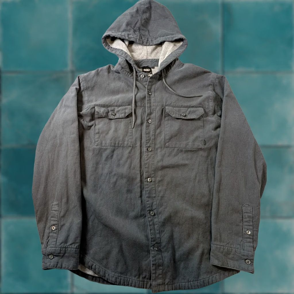 Nike Nike 6.0 Shacket Shirt Jacket Hooded Button Front Gray L Mens Shacket Nike 6.0 Outdoor Adventure Casual Streetwear Size US L / EU 52-54 / 3 - 1 Thumbnail