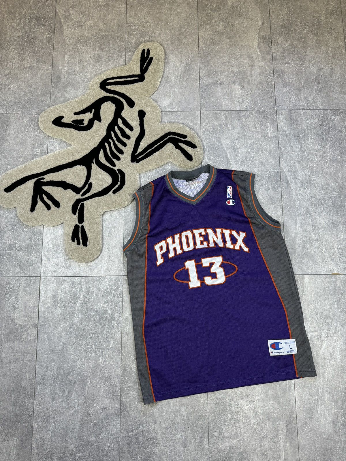 Champion × NBA × Vintage Mens Vintage Adidas NBA Phoenix Steve Nash 13 jersey tee Y2K Size US L / EU 52-54 / 3 - 1 Thumbnail