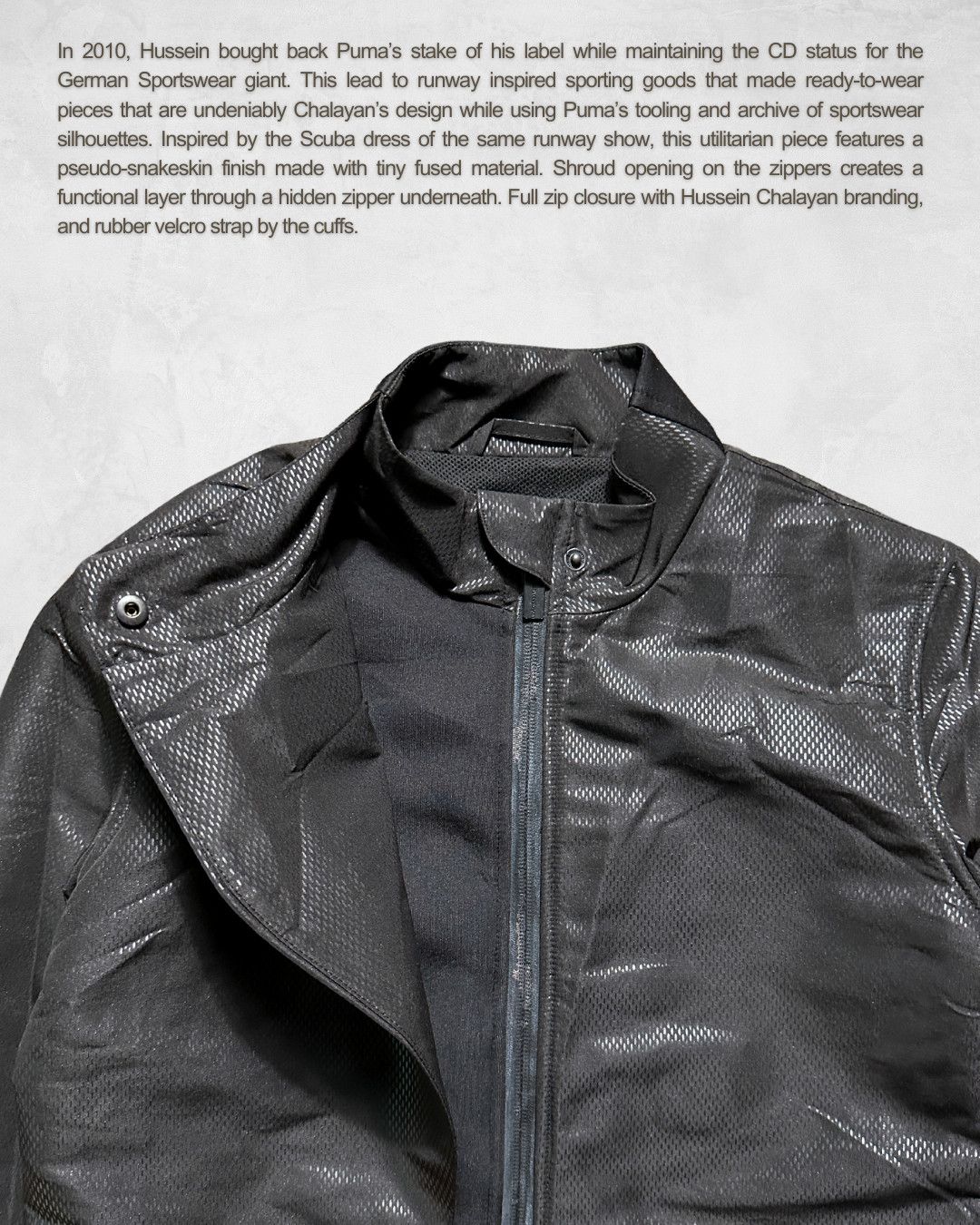Hussein Chalayan Hussein Chalayan for Puma AW12 Snakeskin Padded Scuba Jacket Size US M / EU 48-50 / 2 - 4 Thumbnail