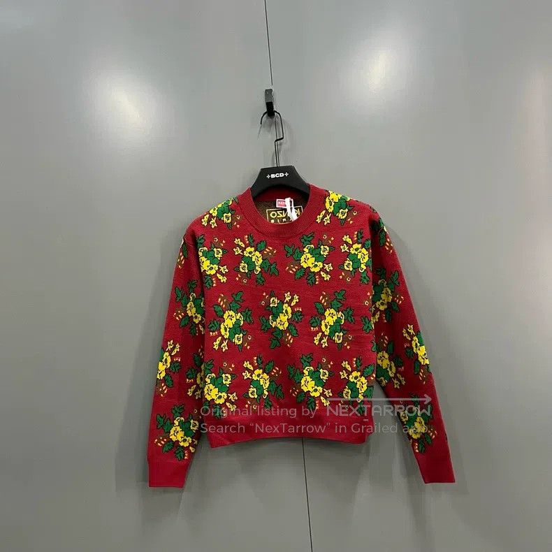 Kenzo Kenzo Floral Inlay Full Print Knit Top Size M / US 6-8 / IT 42-44 - 1 Thumbnail