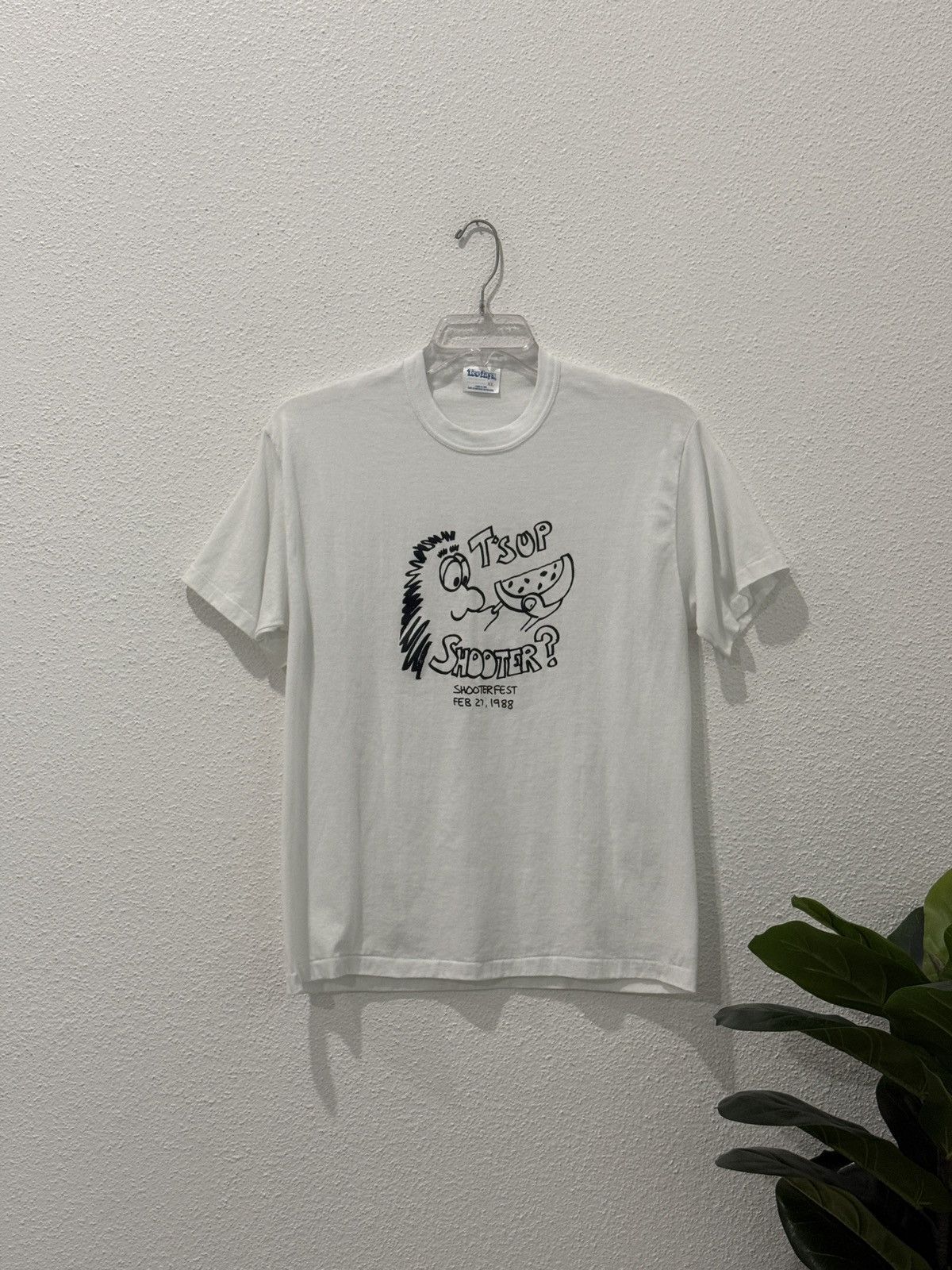 TEE JAYS Vintage 80s T’sup Shooter? 1988 Shooterfest Promo Tshirt XL Size US XL / EU 56 / 4 - 1 Thumbnail