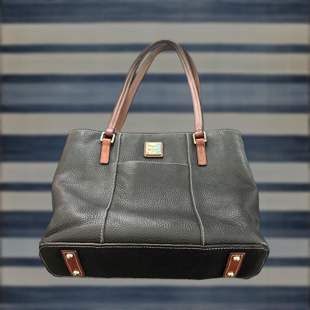 Dooney & Bourke DOONEY & BOURKE Brown Pebbled Leather Shoulder Bag Medium for Women Size ONE SIZE - 1 Thumbnail